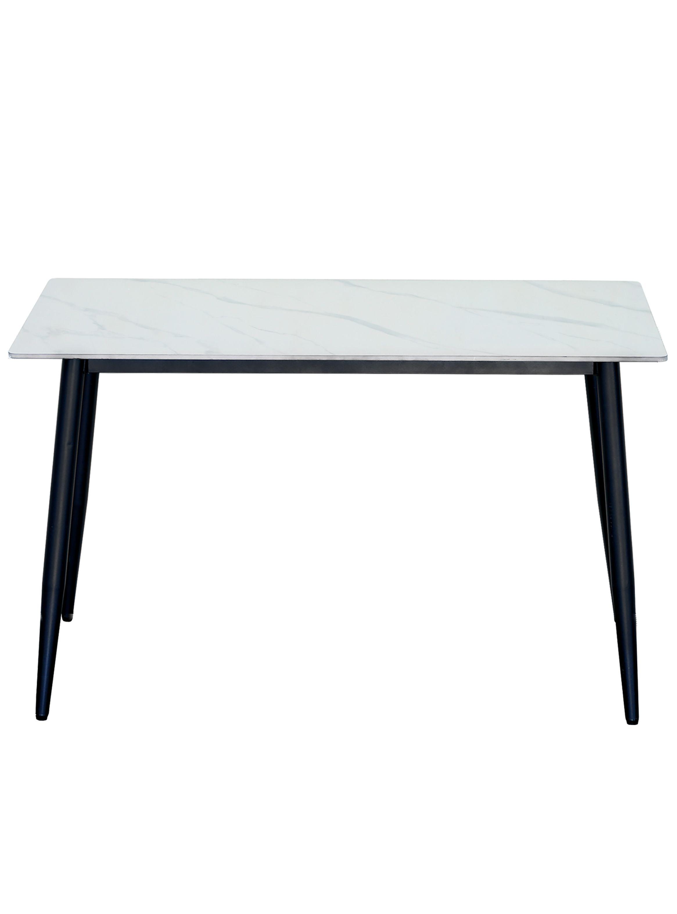 Mesa Comedor Estilo Marmol Blanco 121X72X73 Cm-3