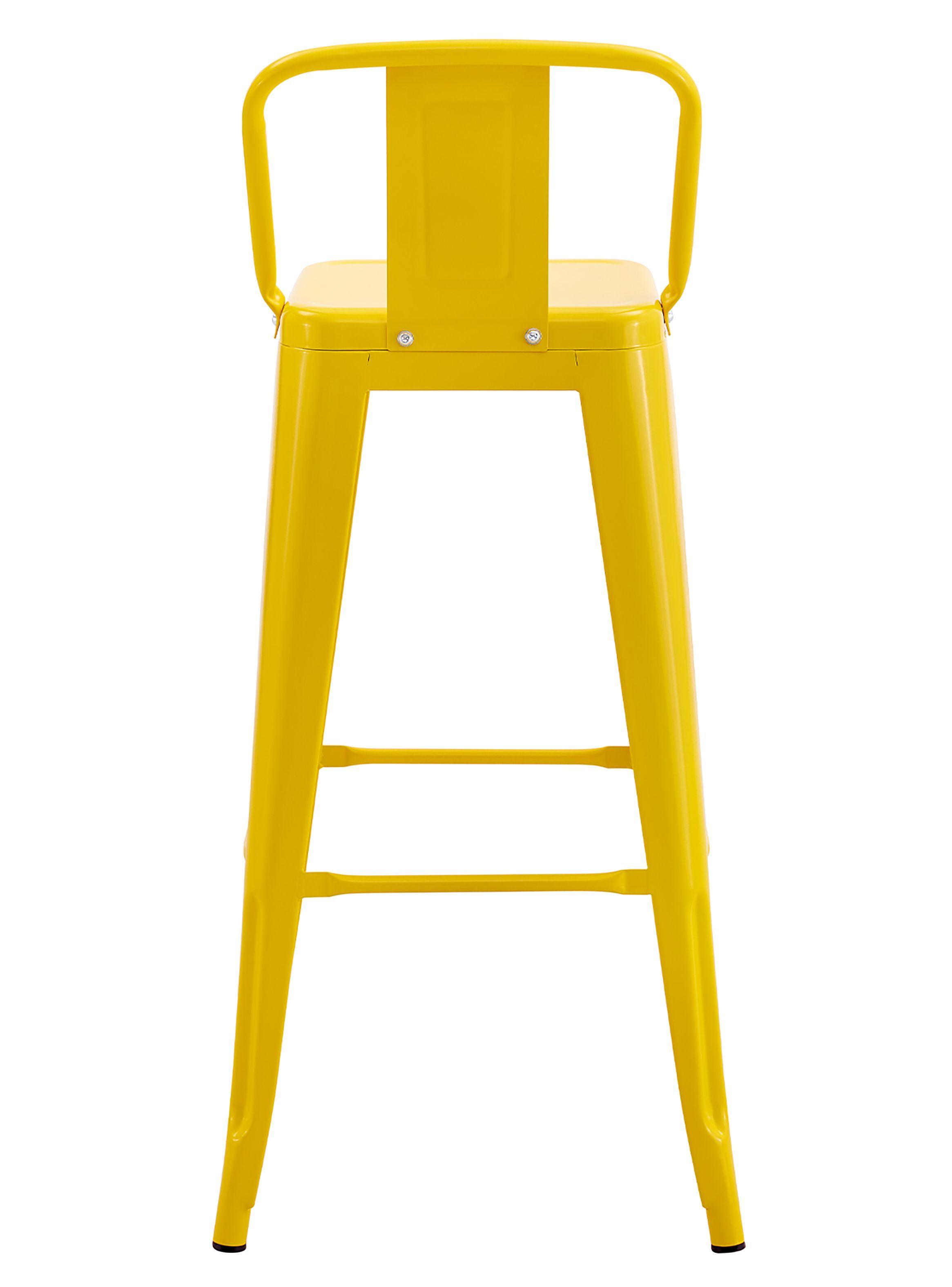 Pack De 4 Silla Alta Metal Amarillo-3