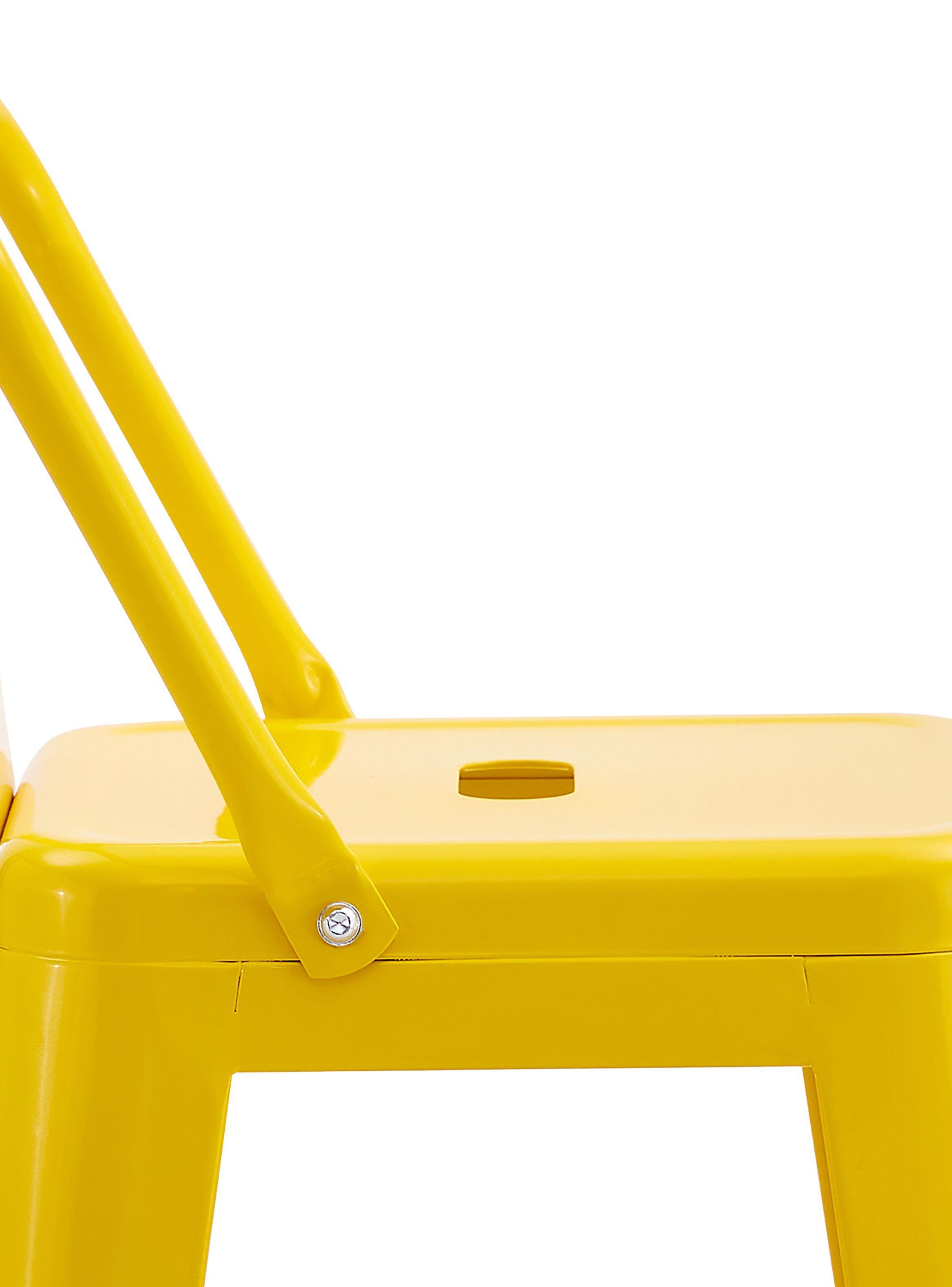 Pack De 4 Silla Alta Metal Amarillo-6