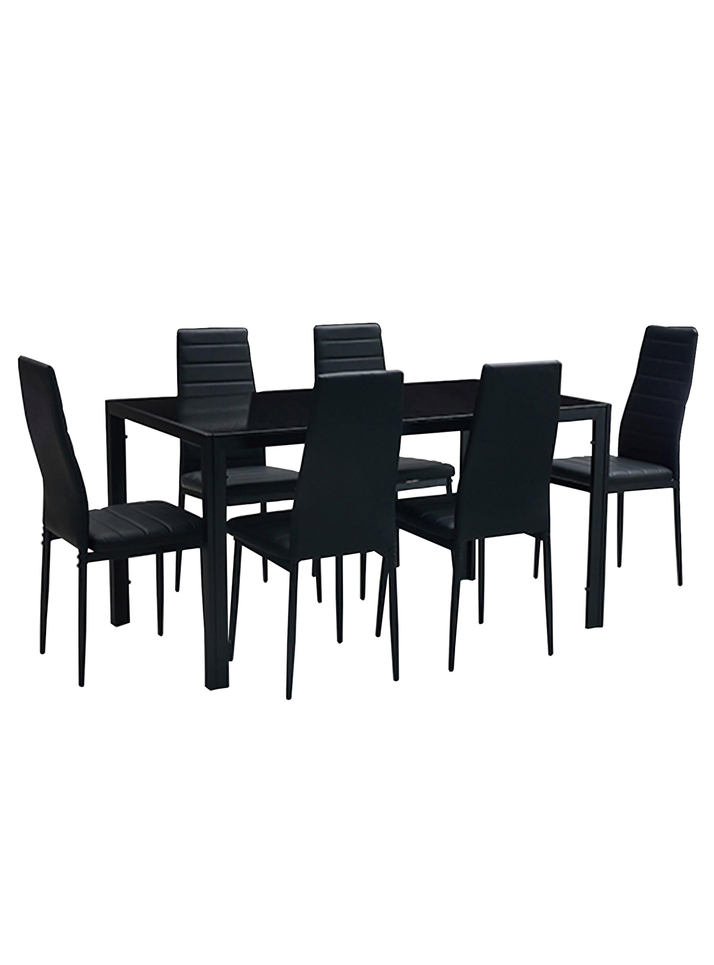 Pack 6 Silla de Comedor Boston ll Negro-4