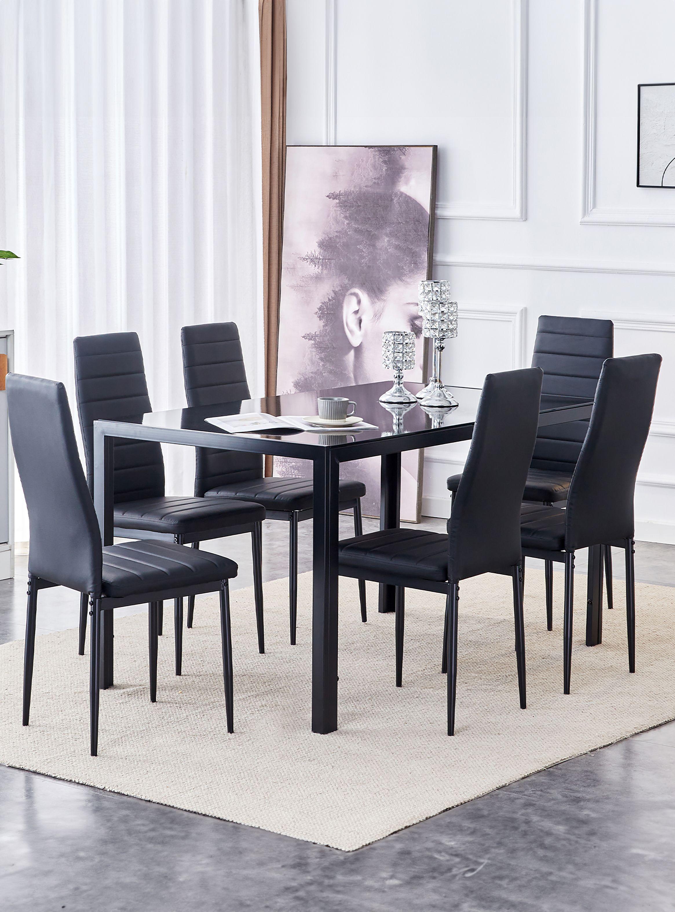 Pack 6 Silla de Comedor Boston ll Negro-5