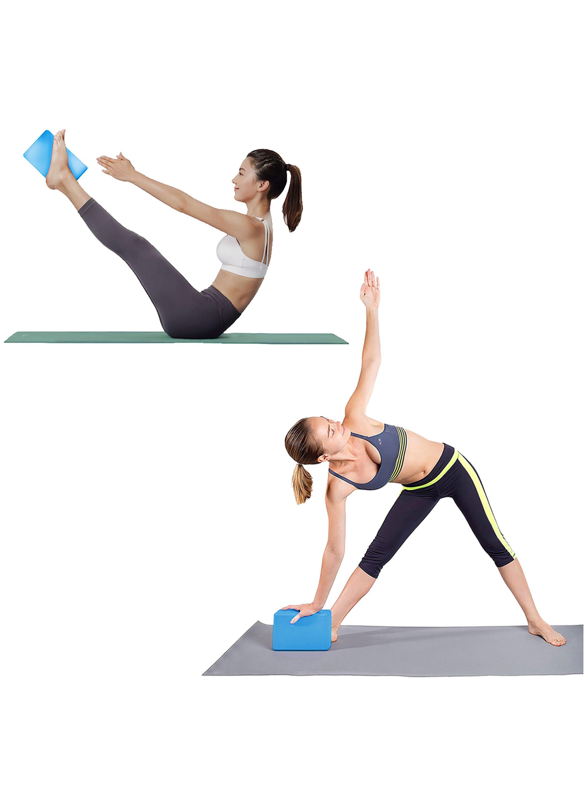 Bloque de Yoga Azul-1