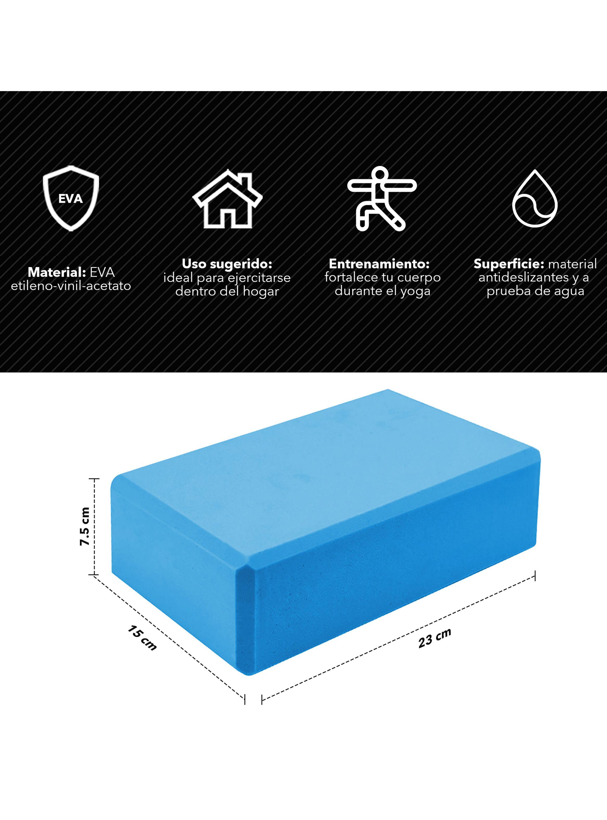 Bloque de Yoga Azul-2
