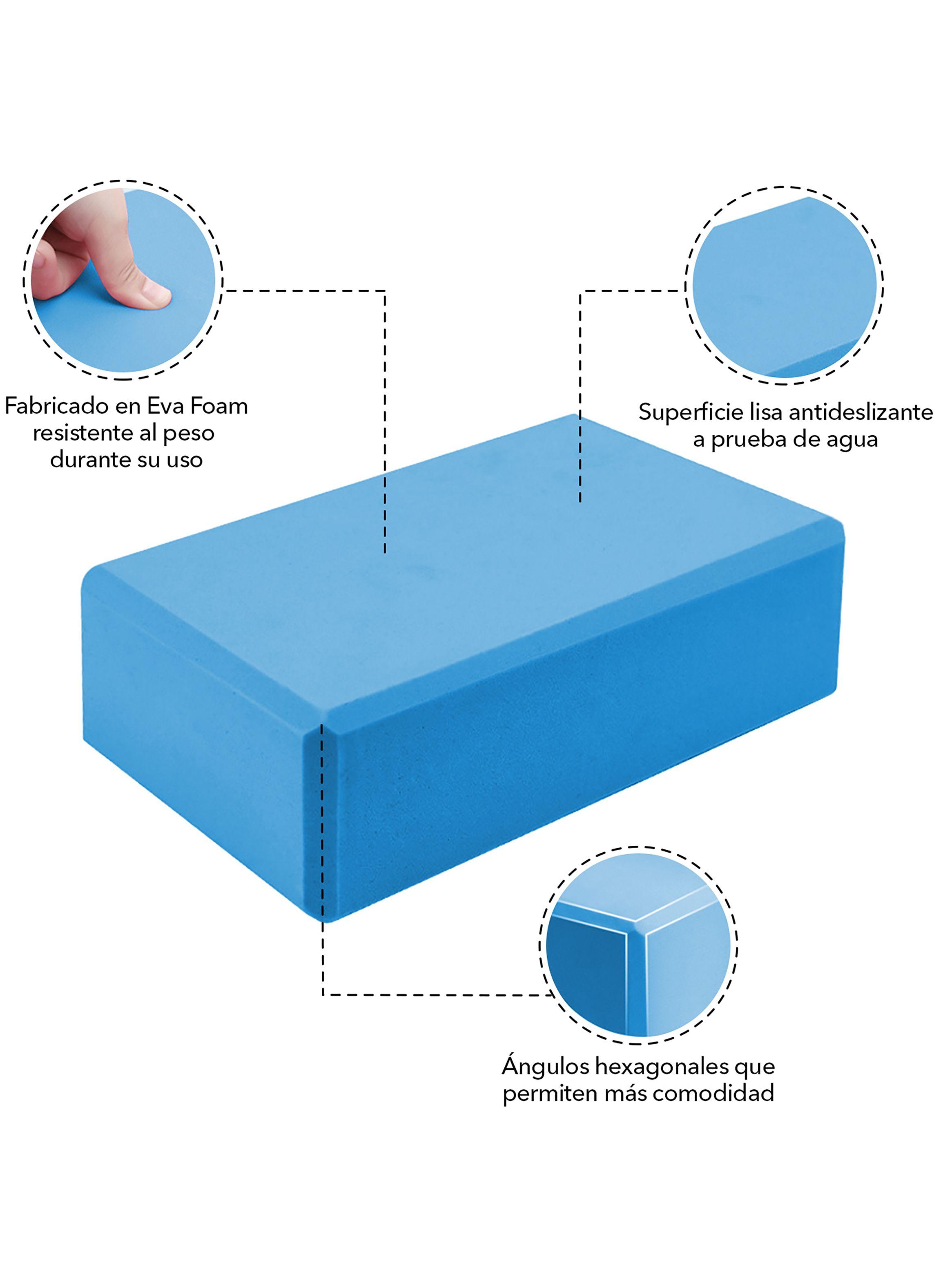 Bloque de Yoga Azul-3