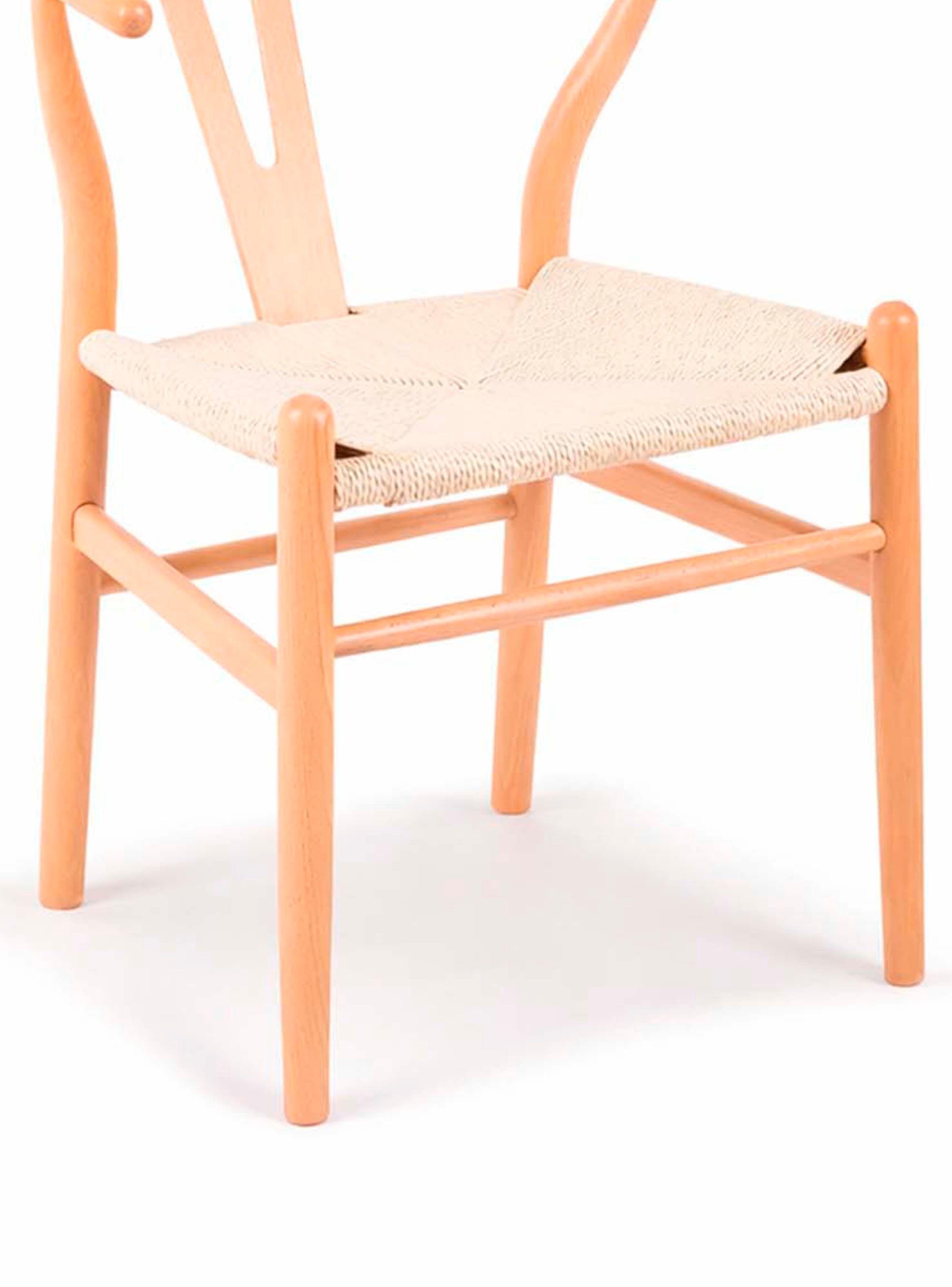 Silla de Comedor Wishbone Natural-4