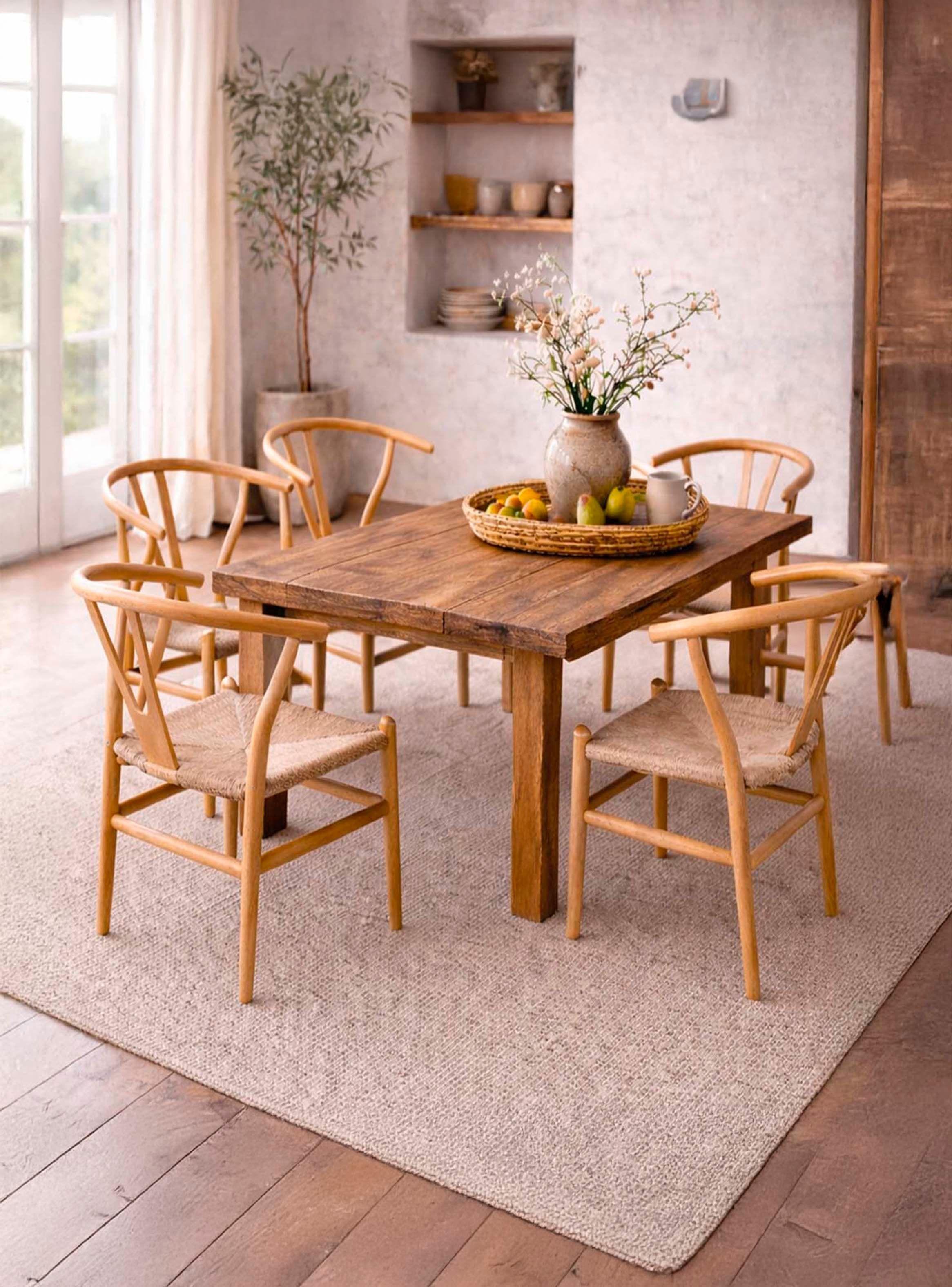 Silla de Comedor Wishbone Natural-6