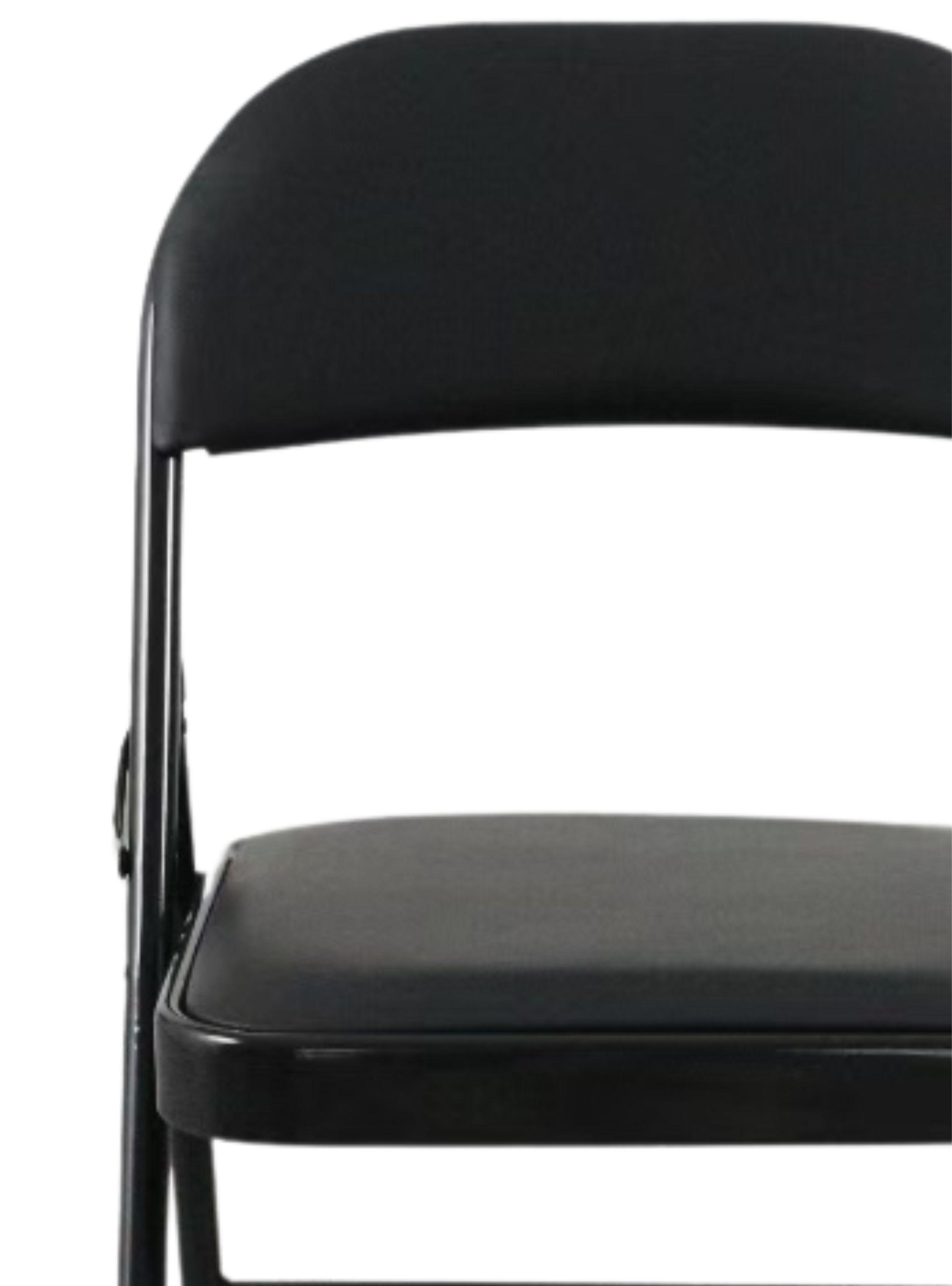 Silla Plegable Acolchada Negra Fold-7