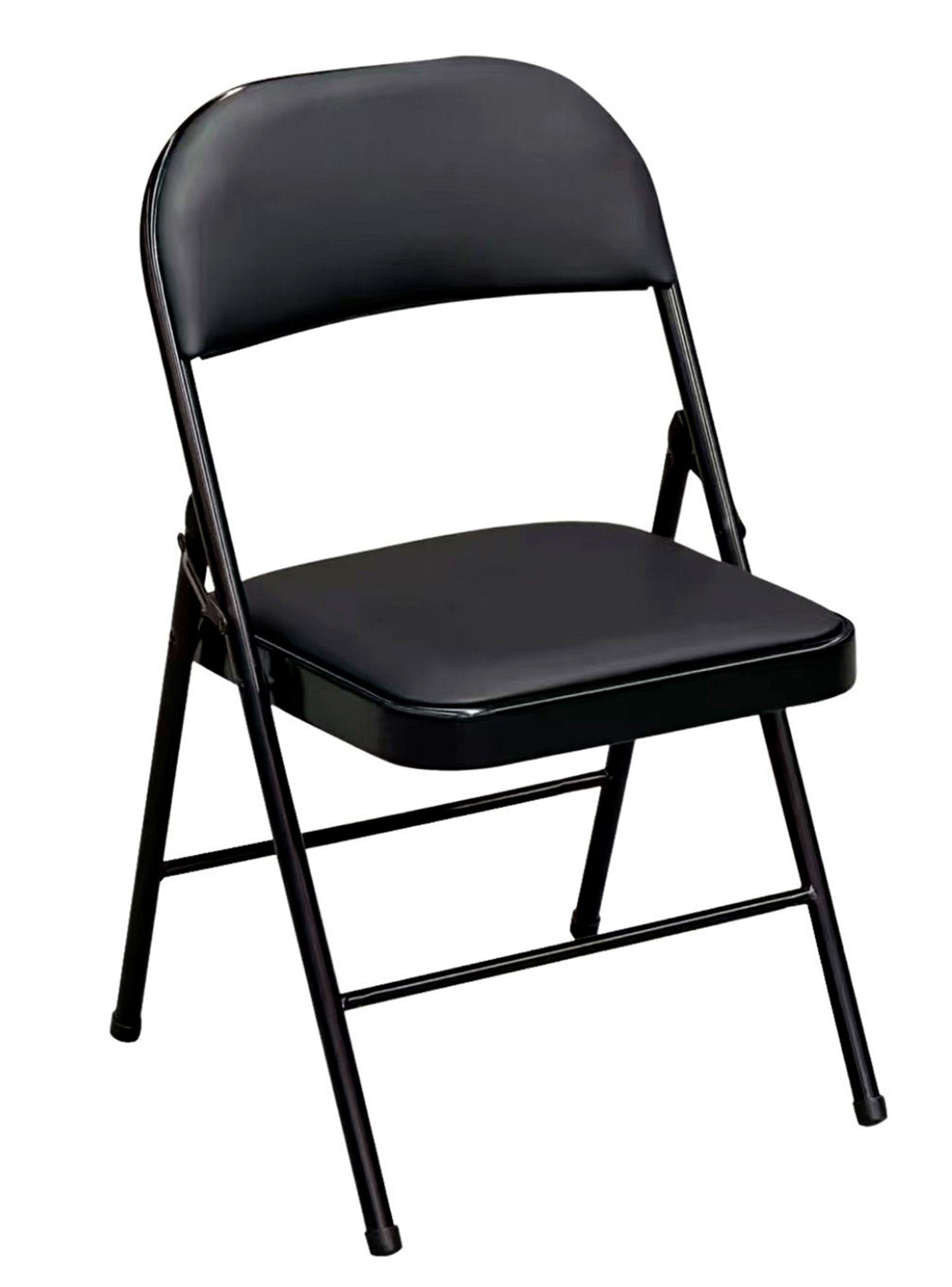 Silla Plegable Acolchada Negra Fold-1