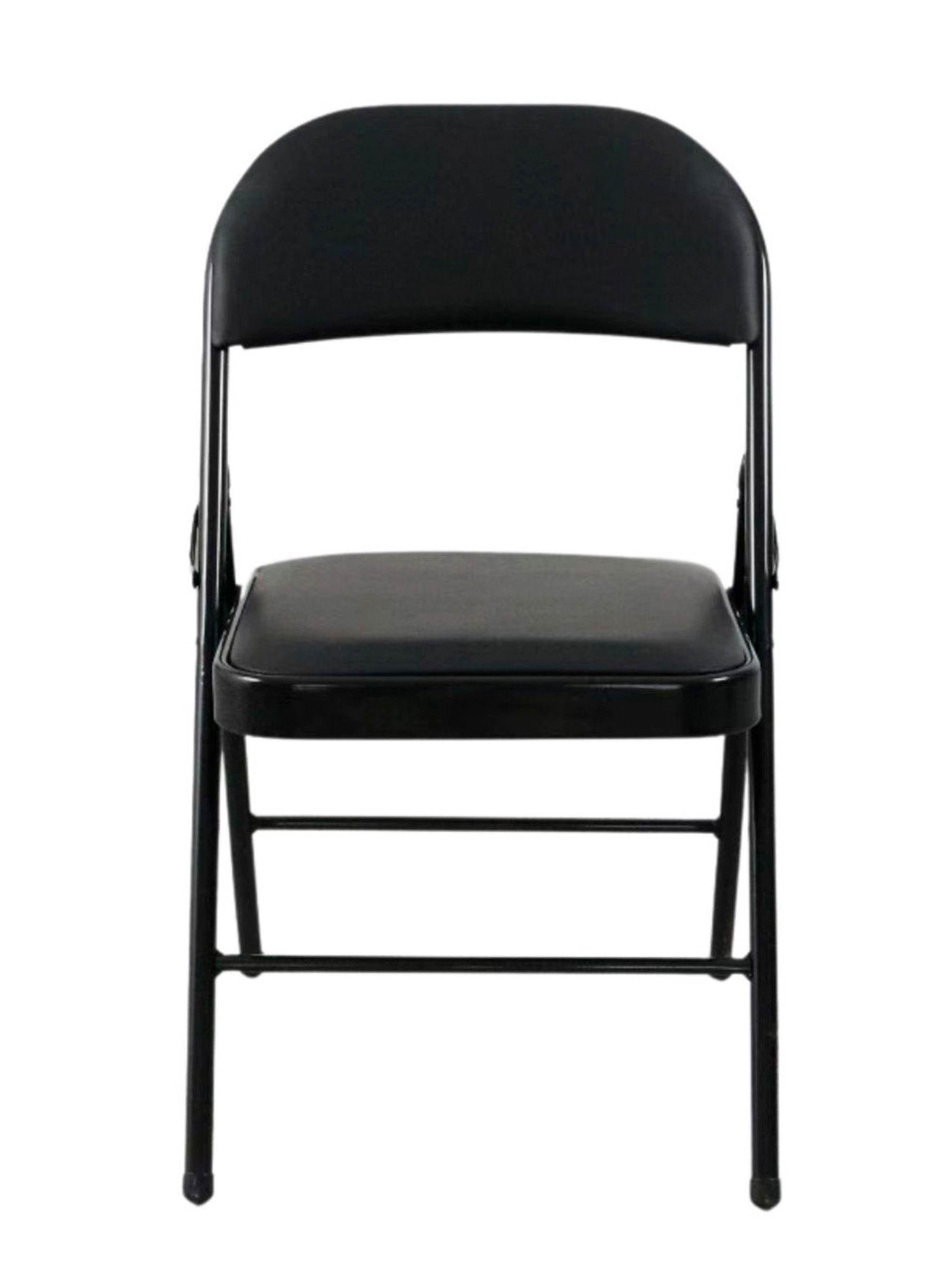 Silla Plegable Acolchada Negra Fold-5
