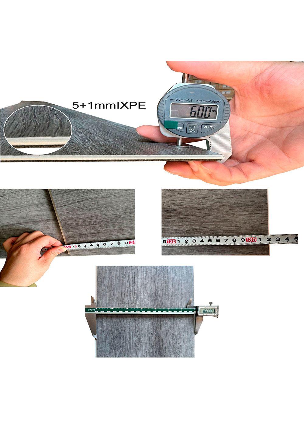 Piso SPC Gris Urbano Click 5+1 mm 18,2 x 122cm 2,2 m²-4