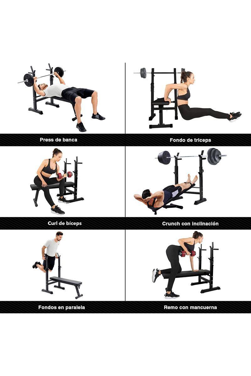 Press Banca Atletis T3000 Ajustable 150KG Negro-3