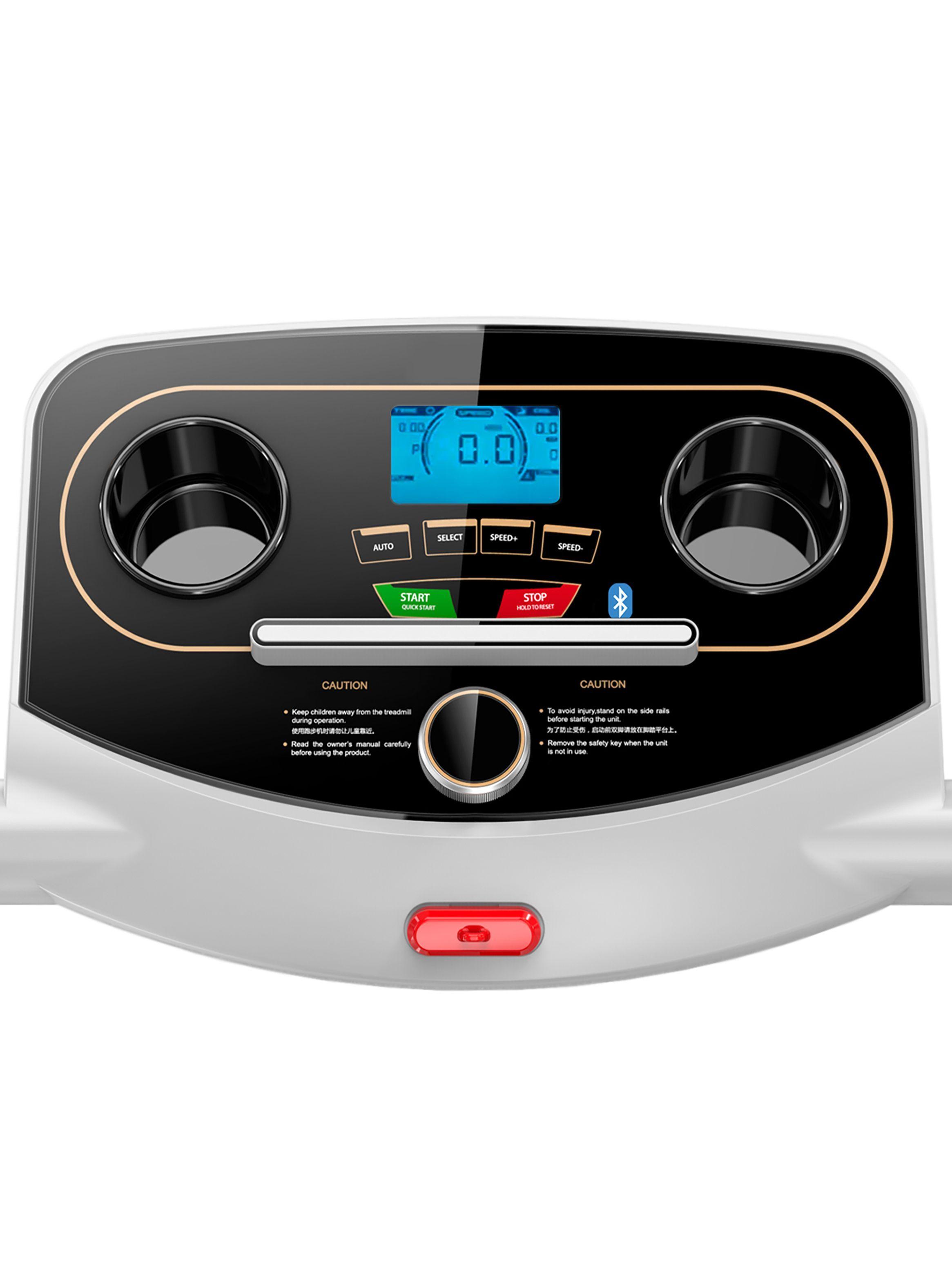Trotadora Plegable M201 Bluetooth Blanco-4