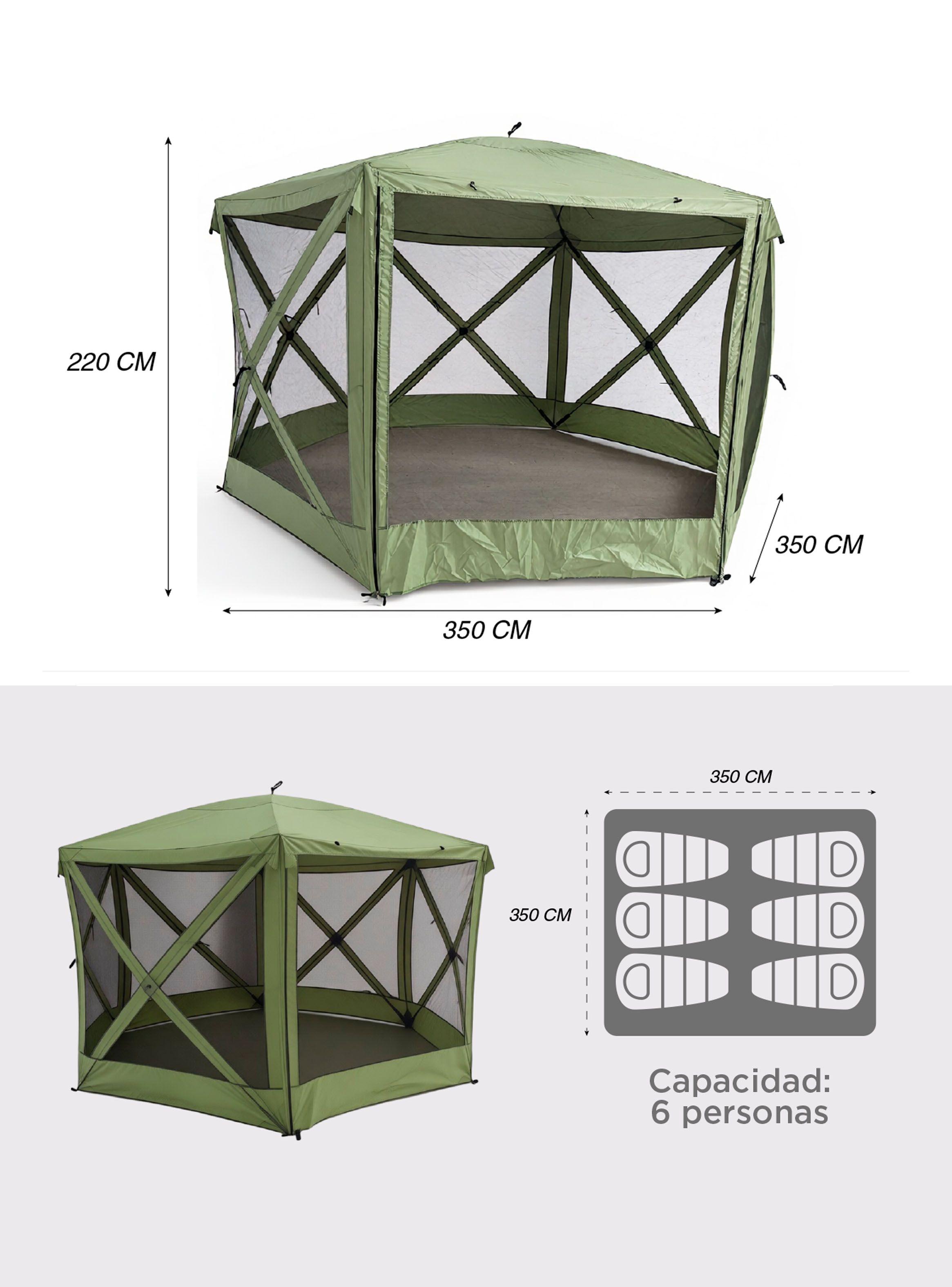 Toldo Comedor Camping Instantáneo 3.5 x 3.5 mts-3
