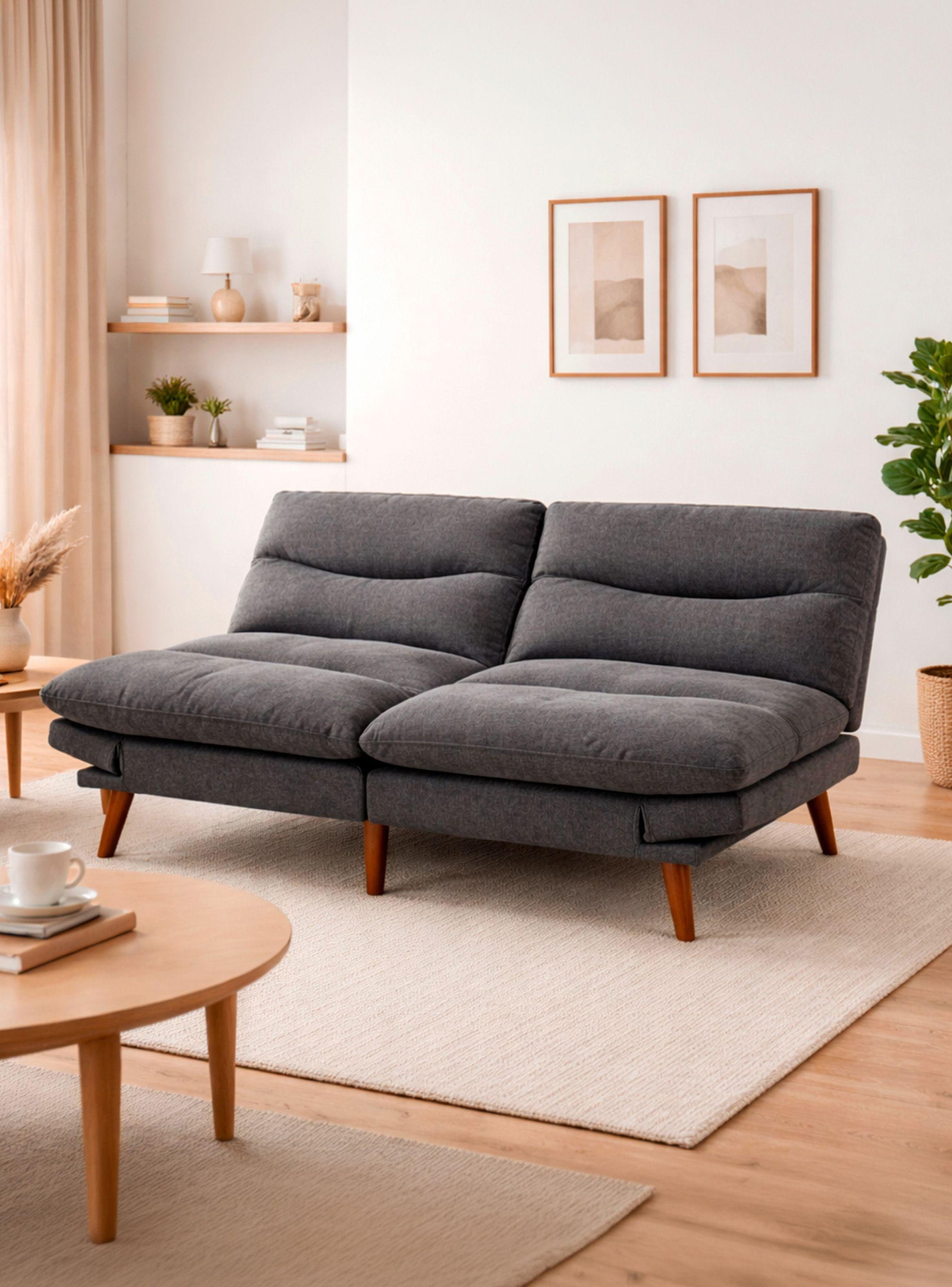 Futón Colton 78x180x88 cm Gris Oscuro-0