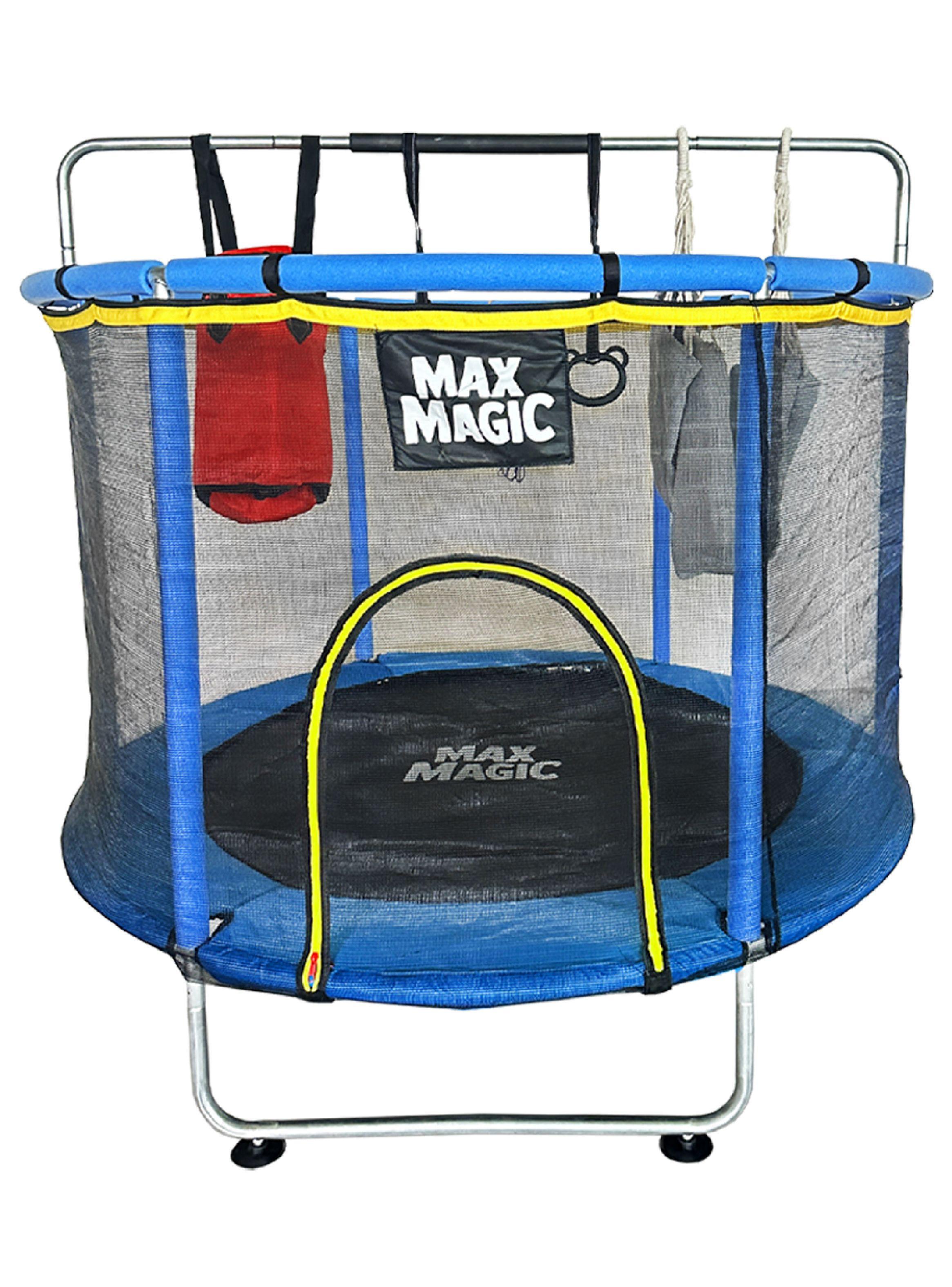 Cama Elástica Infantil Max Magic Azul con Accesorios 140cm-0