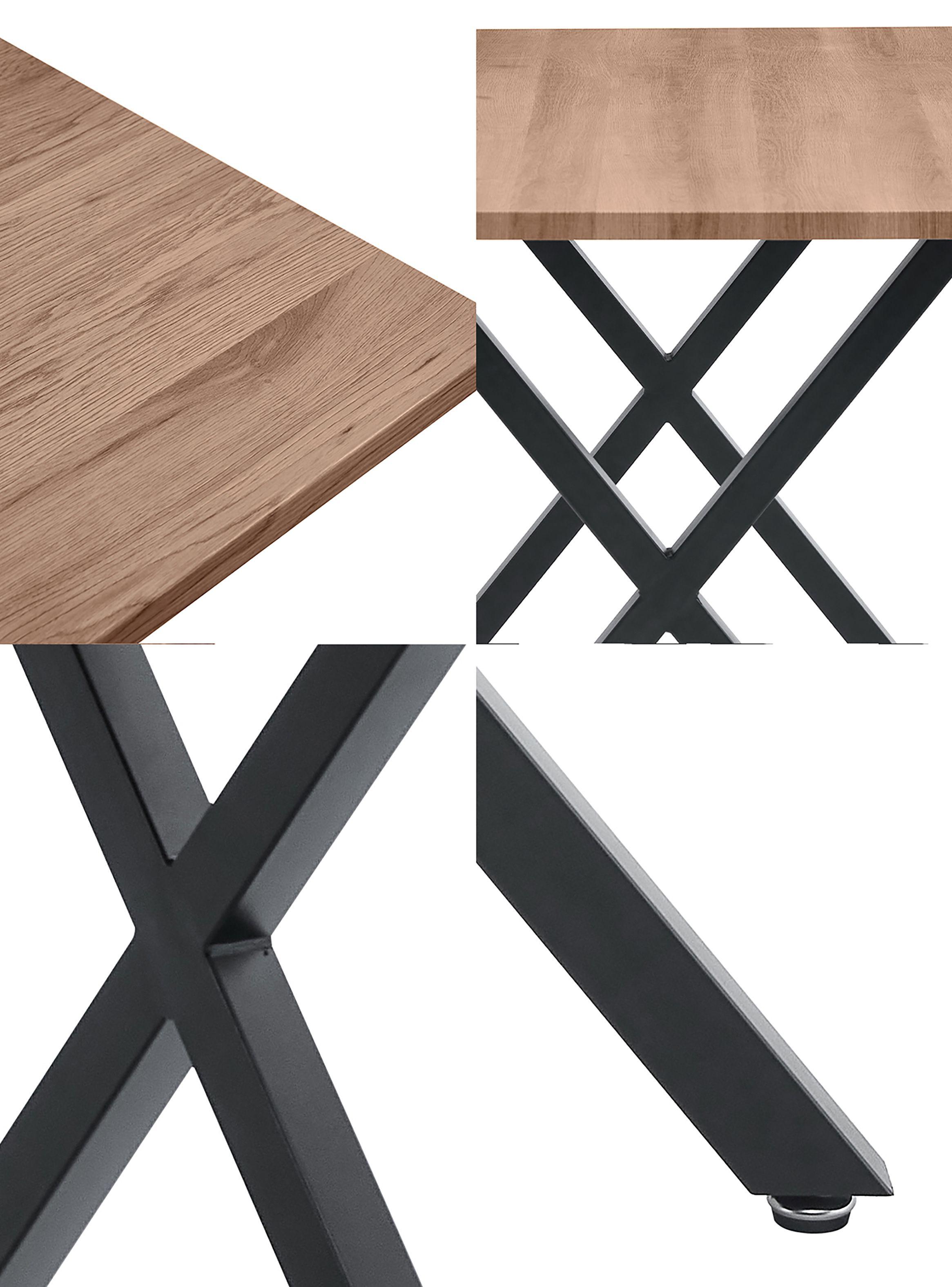 Comedor Bristol Mesa 75x70x120 4 Sillas Pu Negro-3