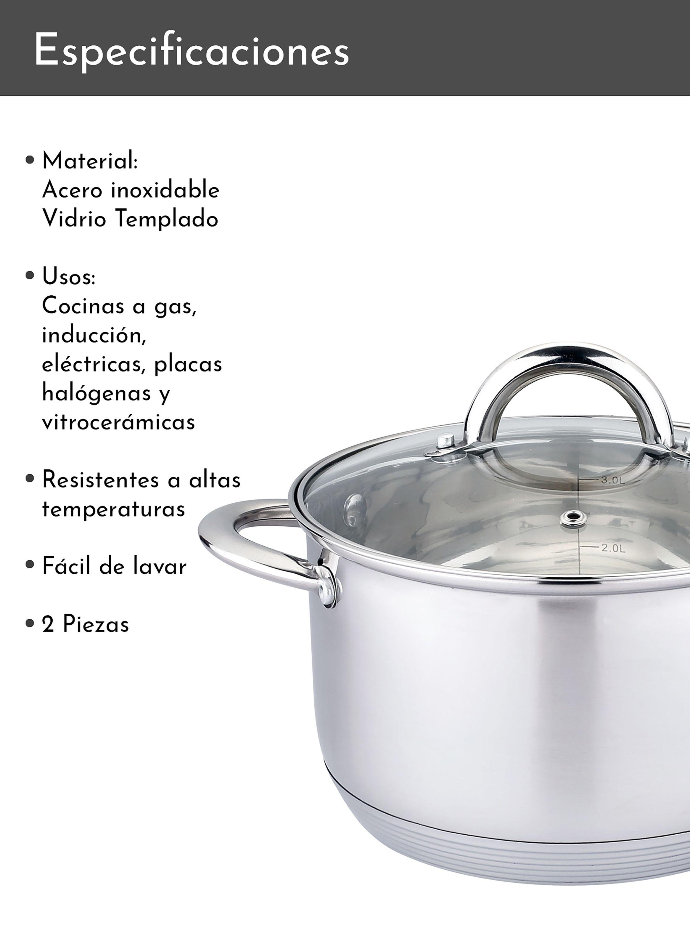 Olla de Acero inoxidable 24 cm 6.1 Lts-3