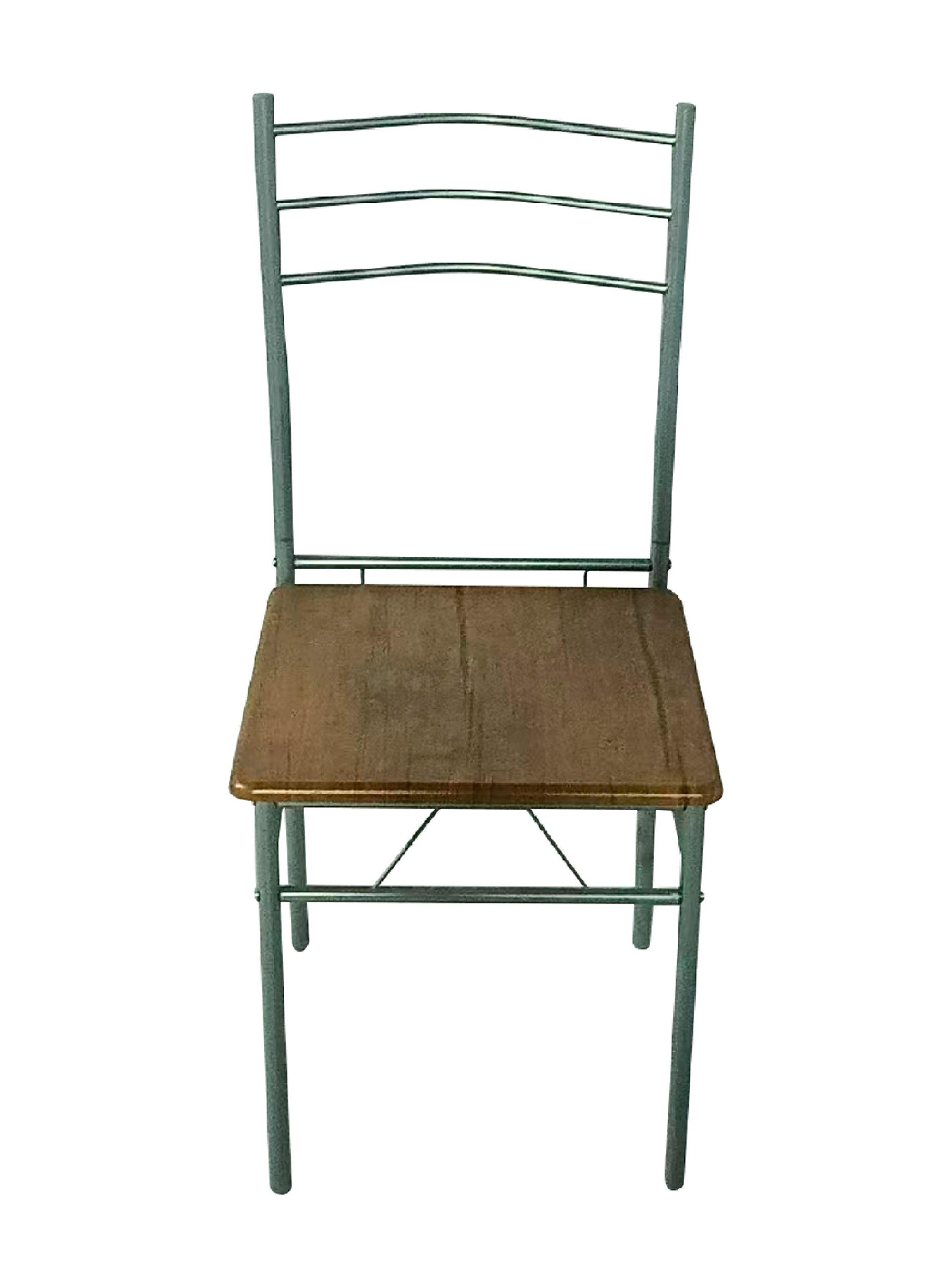 Juego de comedor 6P Capri Silver 74x80x140 cm-4