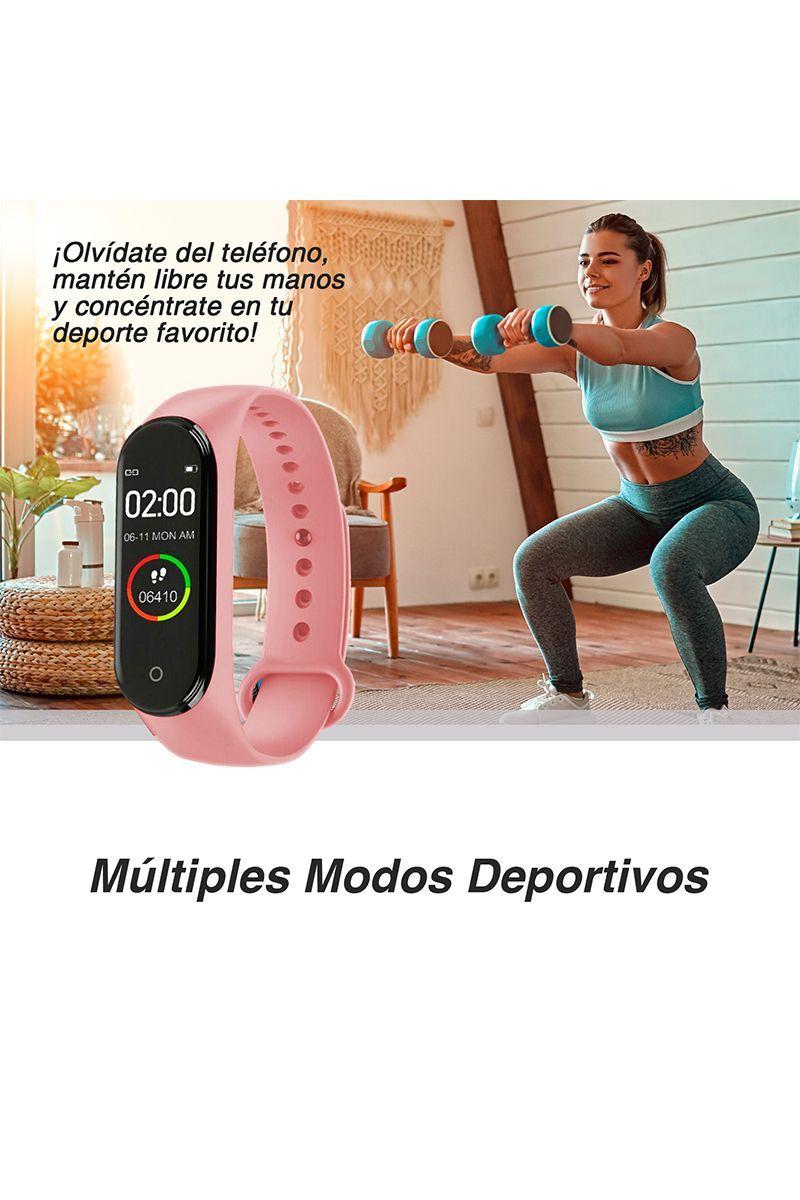 Smartband Pulsera Inteligente N5 Rosado-4
