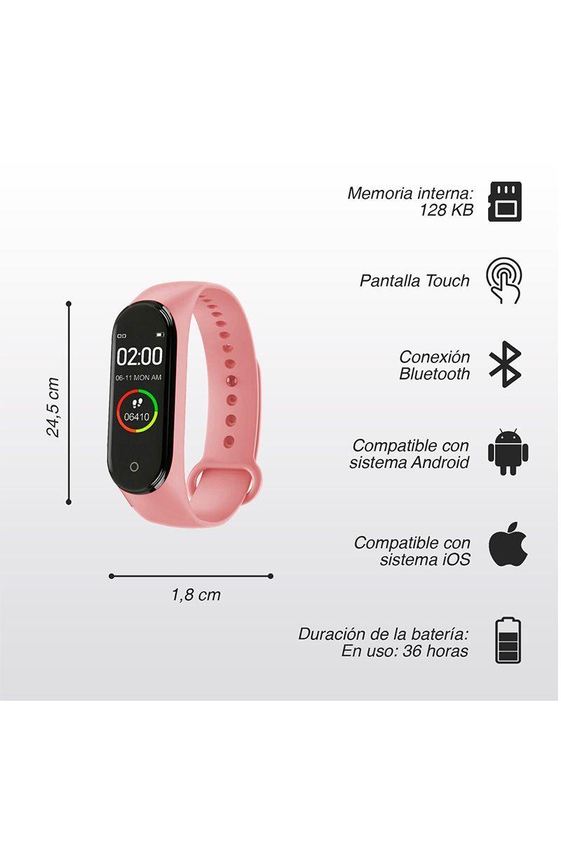 Smartband Pulsera Inteligente N5 Rosado-2