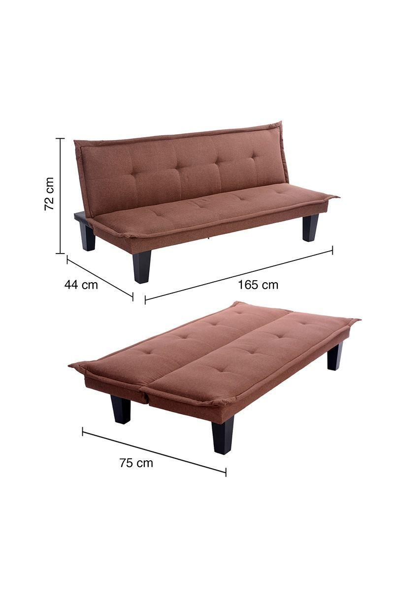 Futón 72x75x165 cm Café-2
