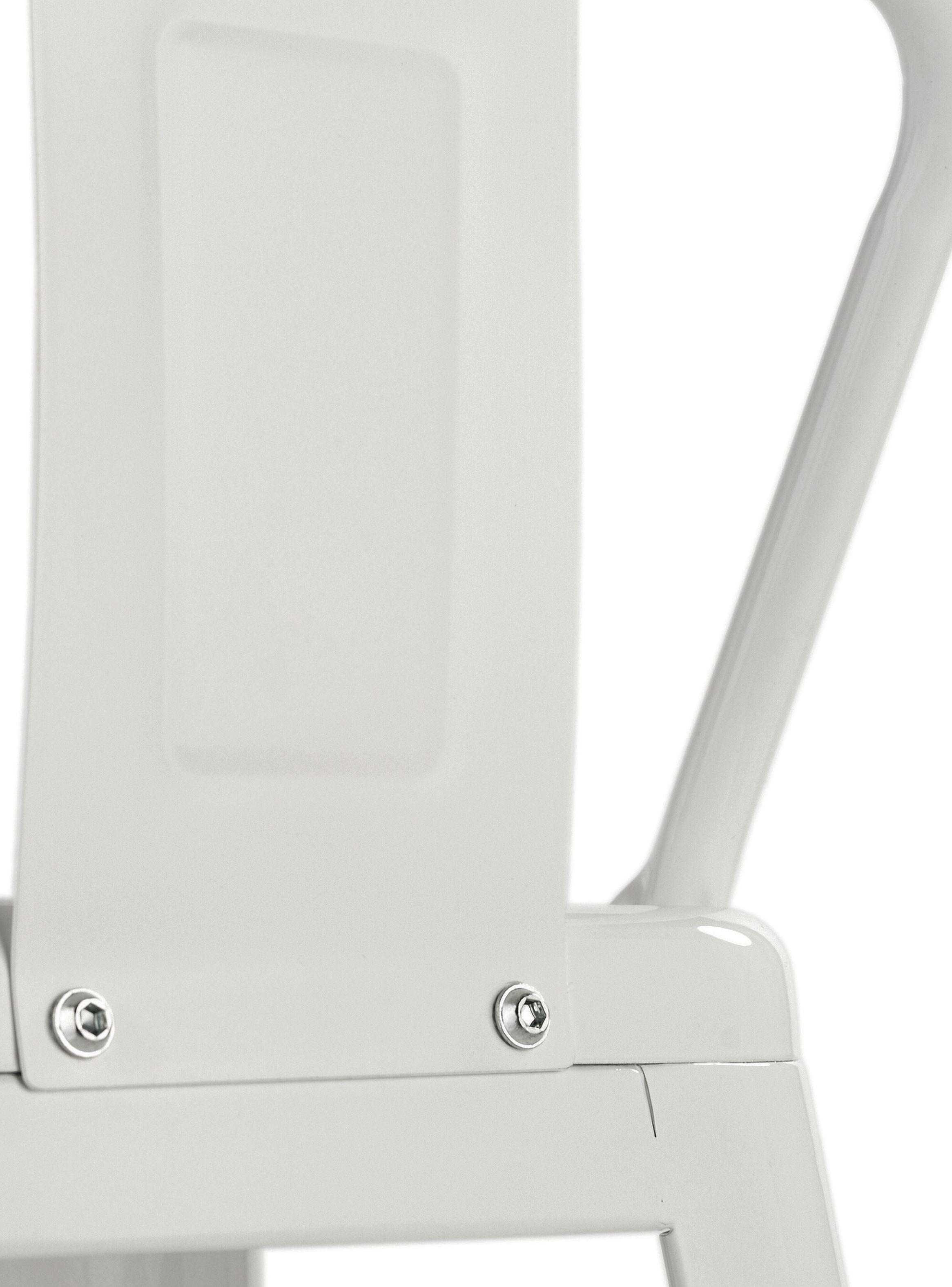 Piso Taburete Tolix Metal Respaldo Blanco-3