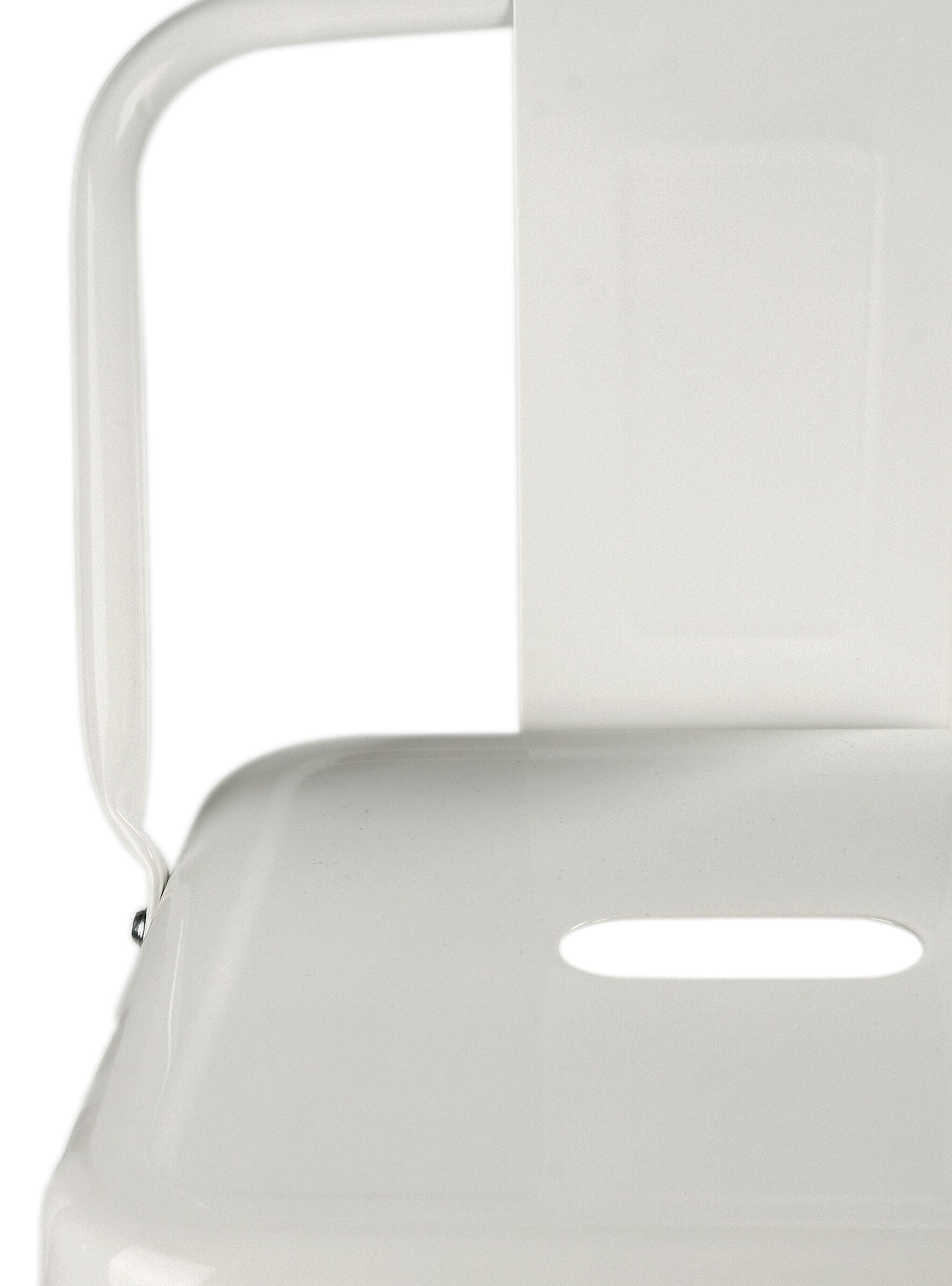 Piso Taburete Tolix Metal Respaldo Blanco-7