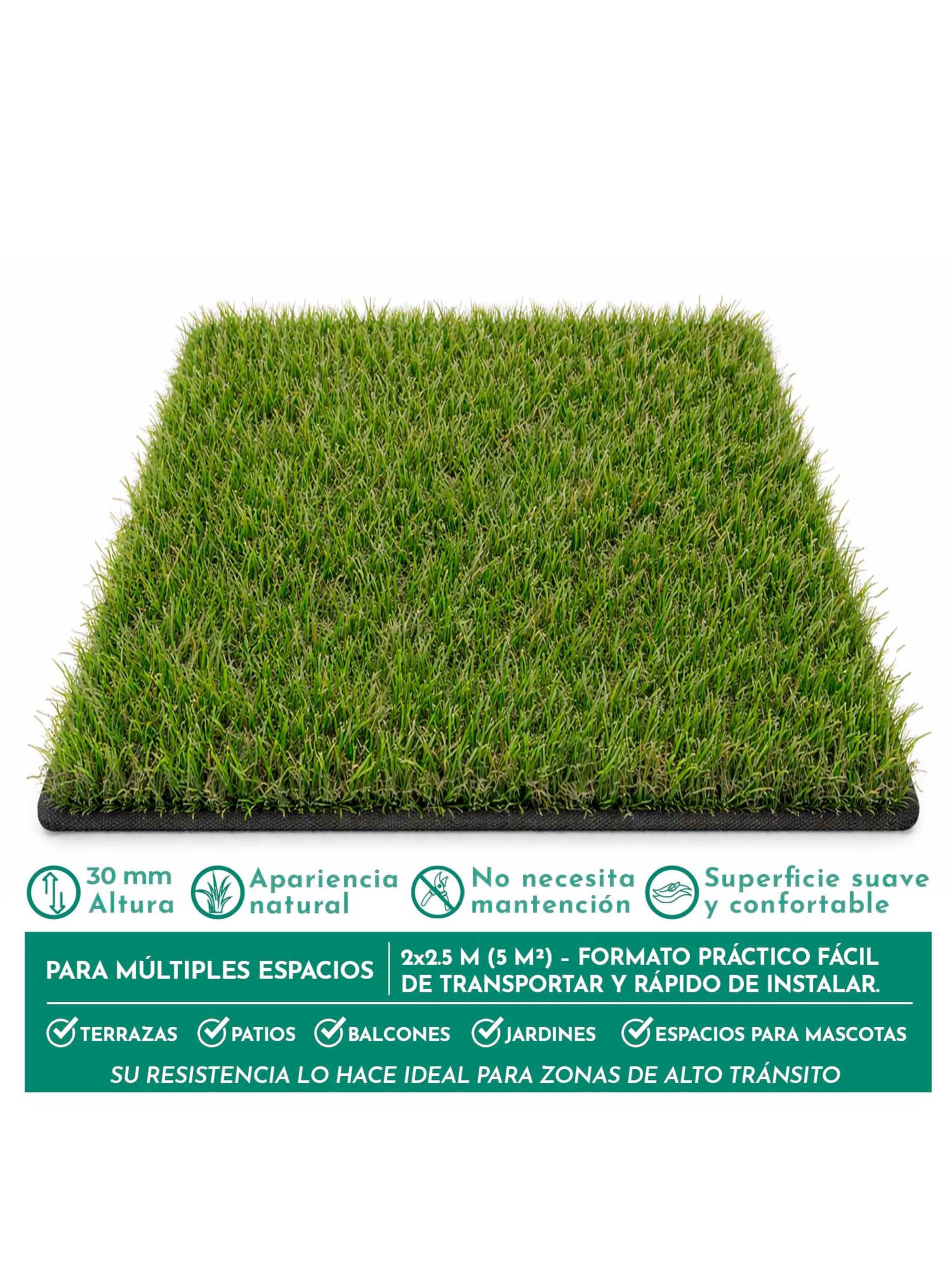 Pasto Sintético Elite Turf 30 mm 2 x 2,5 metros-0