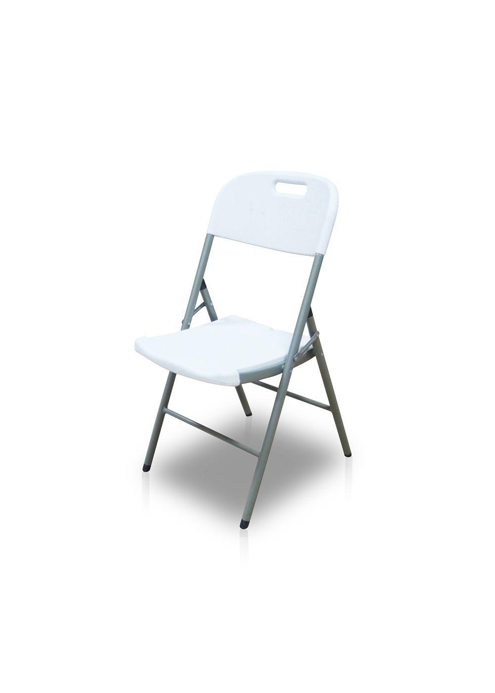 Silla Plegable Portátil Blanca-0