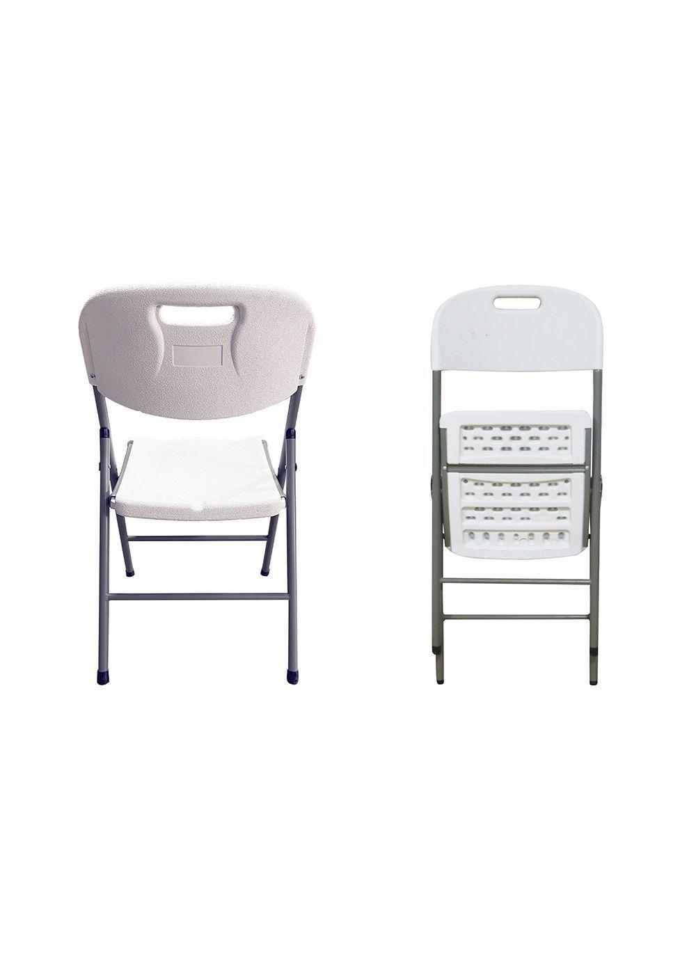 Silla Plegable Portátil Blanca-3