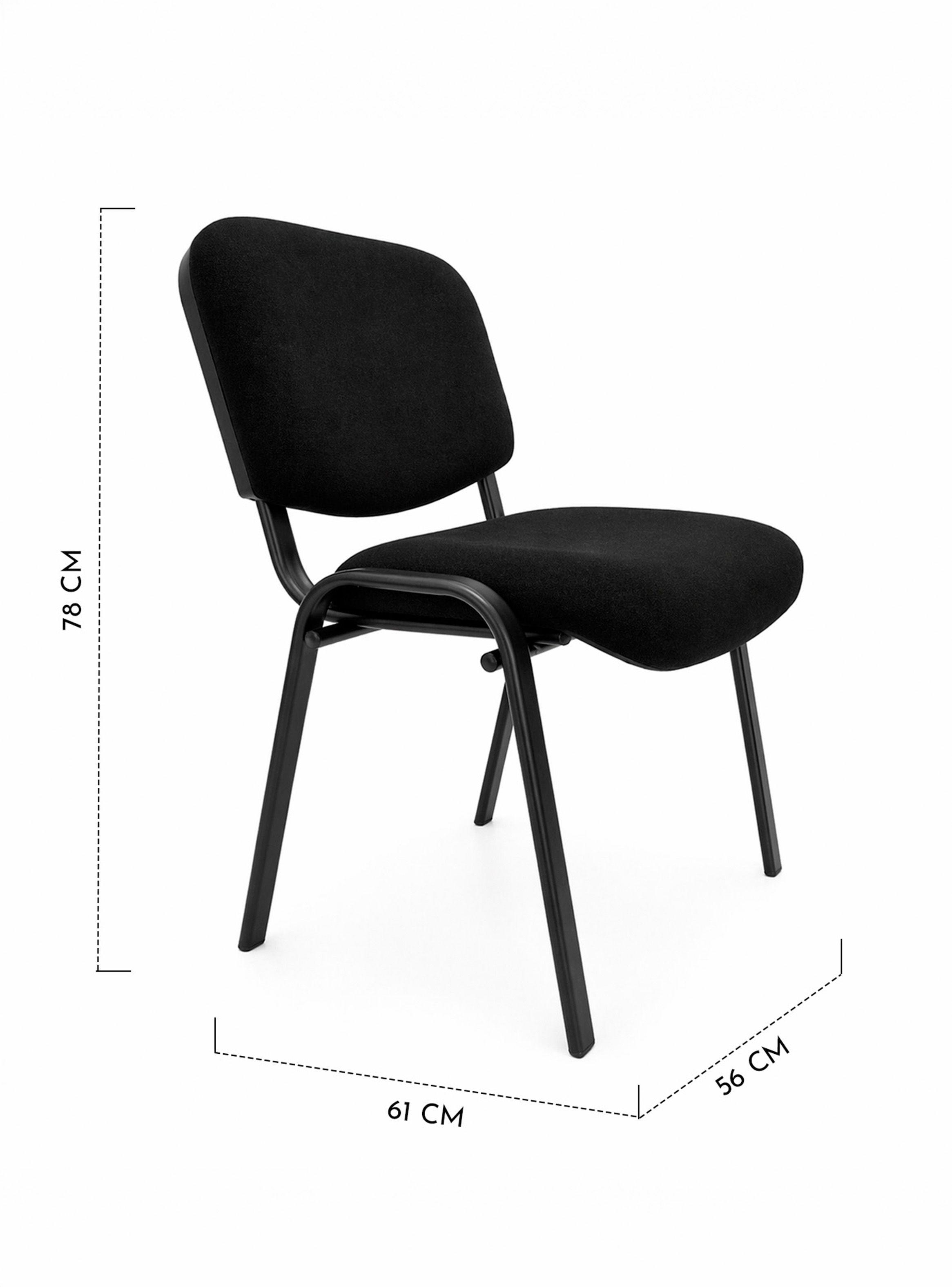 Pack 4 Silla de Visita ISO Confident Negra-7