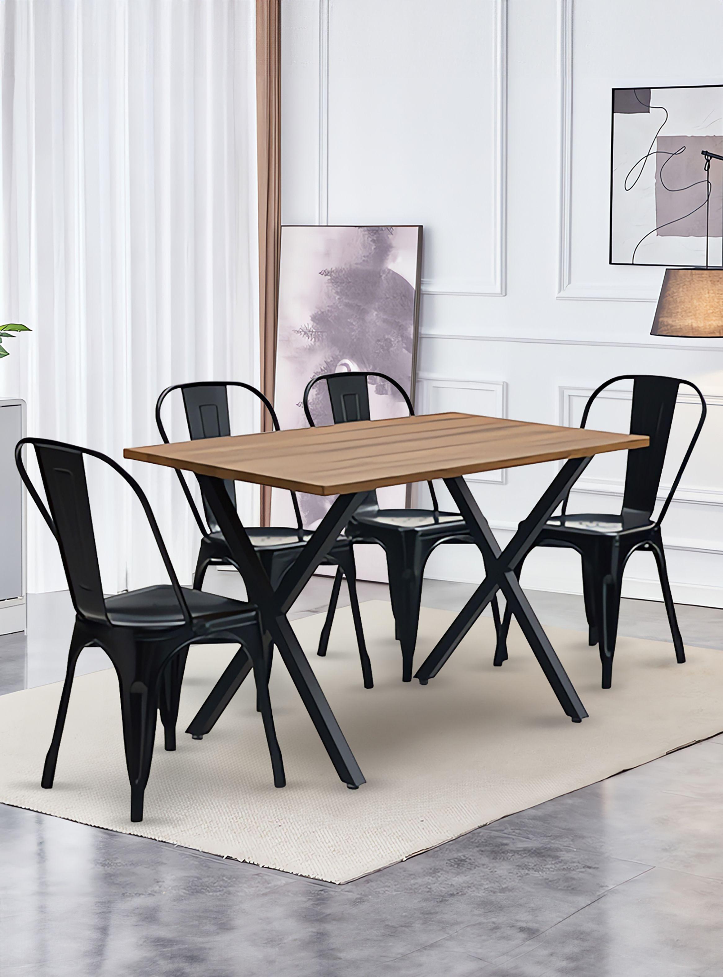 Comedor New Jersey 75x70x120 4 Sillas Tolix Industrial-5
