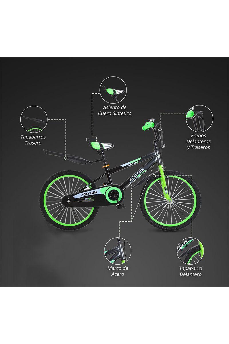 Bicicleta Infantil Bido Aro 20 Gris-2