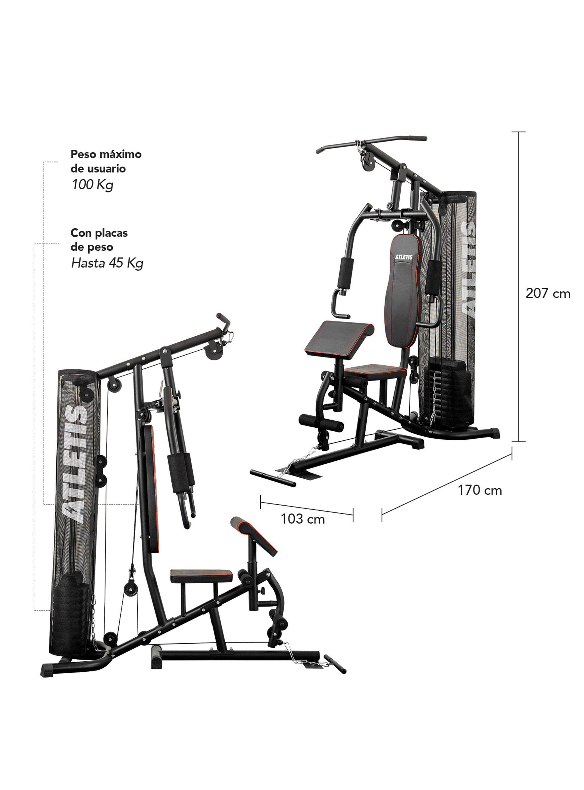 Home Gym Multifuncional Elite TF-7080A Negro-1