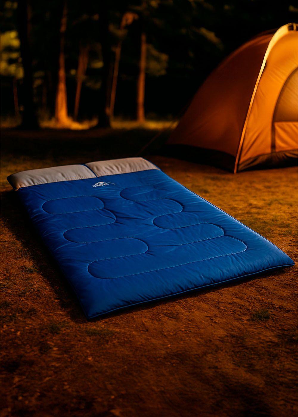 Saco de Domir 2 Personas 300 grs Azul-5