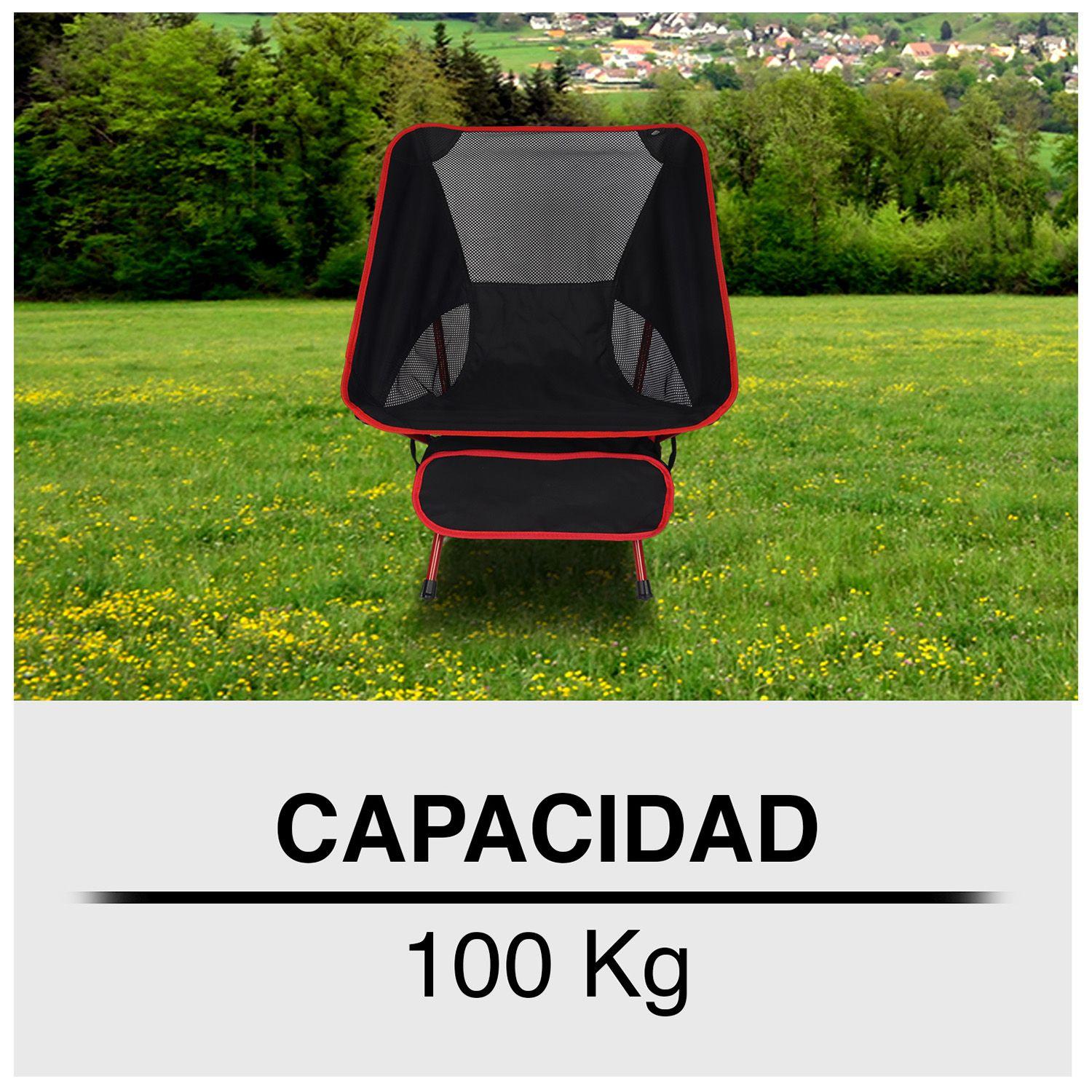 Silla Plegable Camping Negro-4