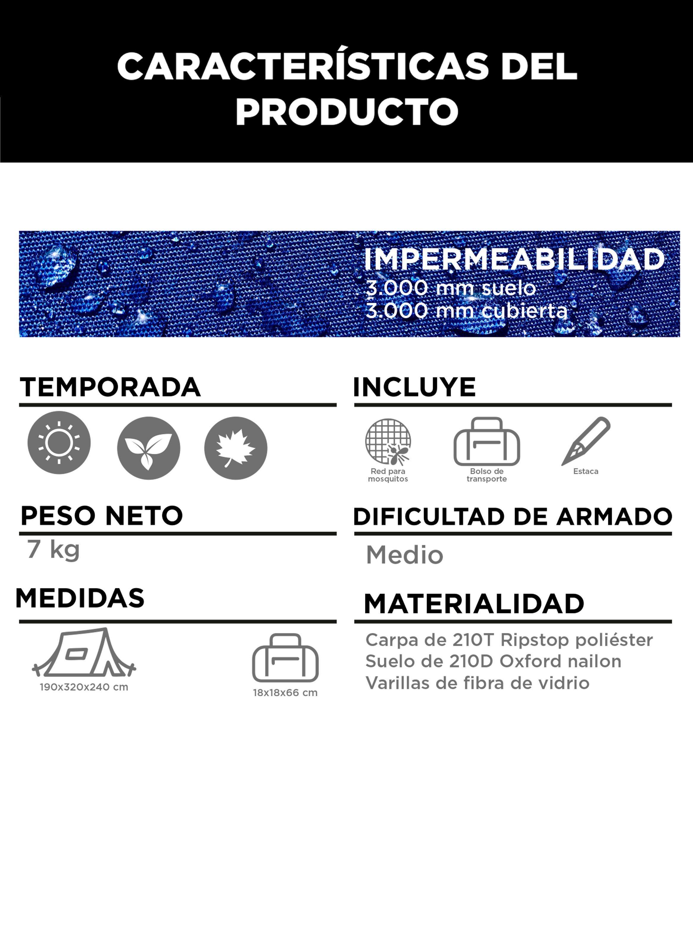 Carpa Camping Yosemite 6 Personas-4