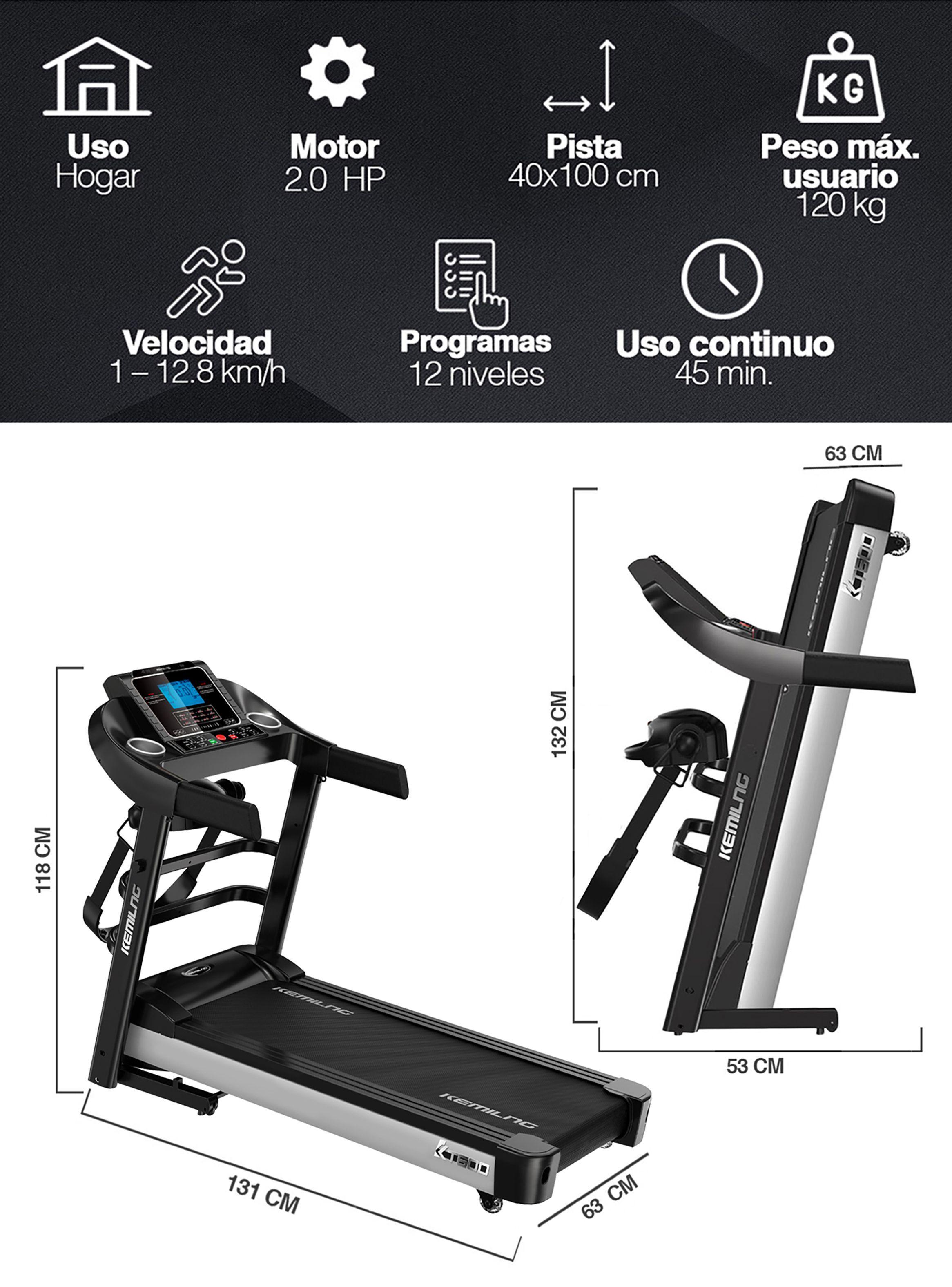 Trotadora Eléctrica Kemilng K600 Plus Plegable-2