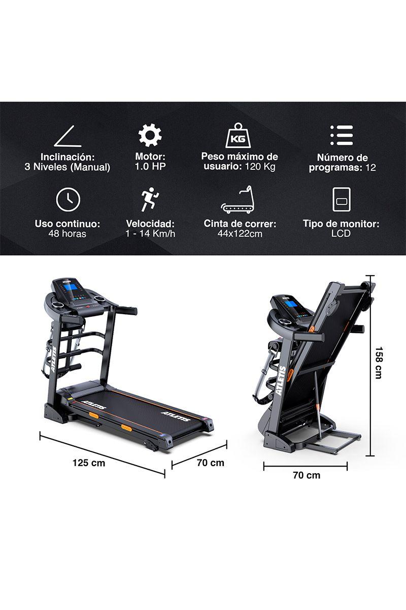 Trotadora Eléctrica M800 Plus LCD 12 Programas-2