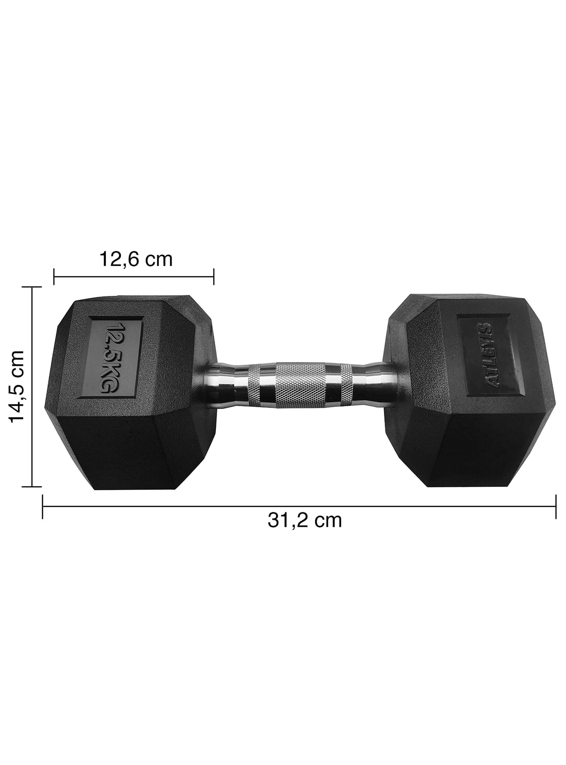 Mancuerna Hexagonal 12,5 Kg Negro-2