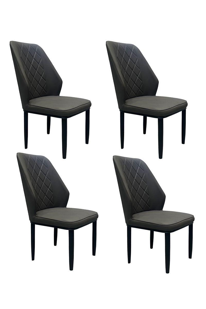Pack 4 Silla Comedor Blossom Gris-0