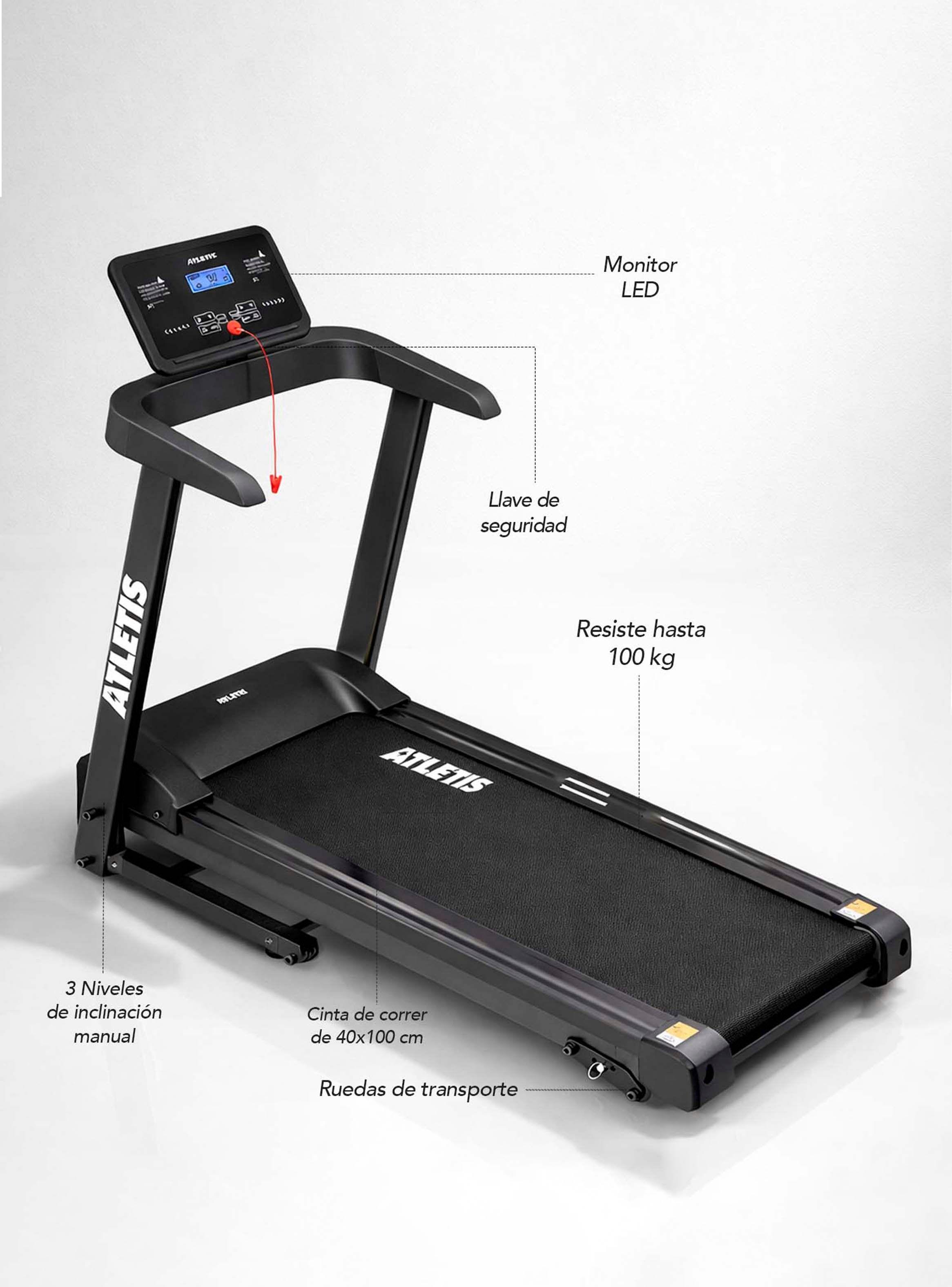 Trotadora Apex 3 Fit 12.8km/h 2.0hp Plegable-5