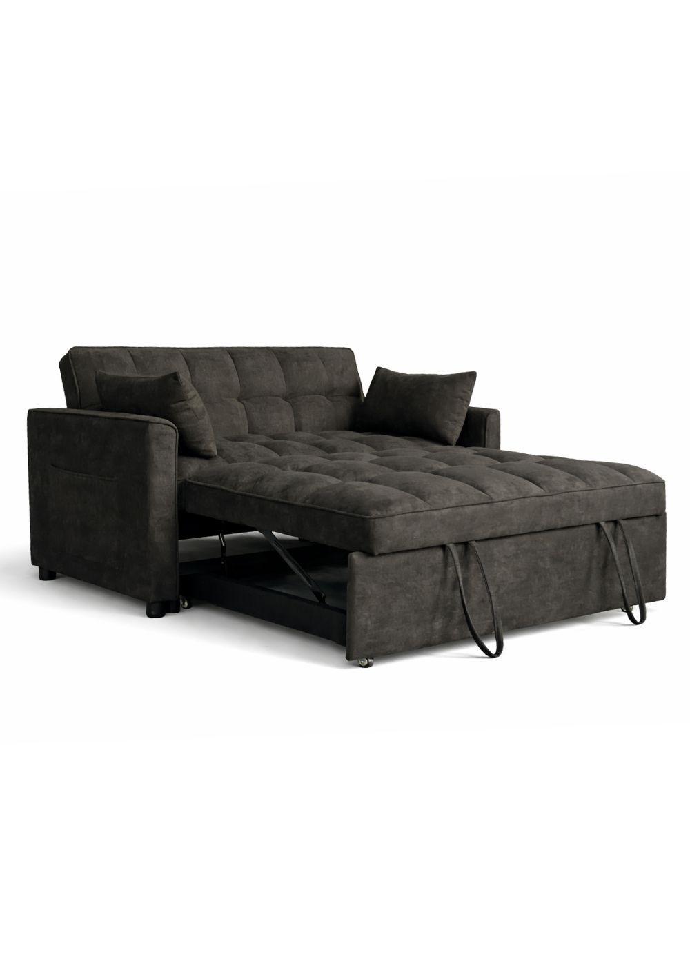 Sofá cama 77x135x93 cm Negro -4
