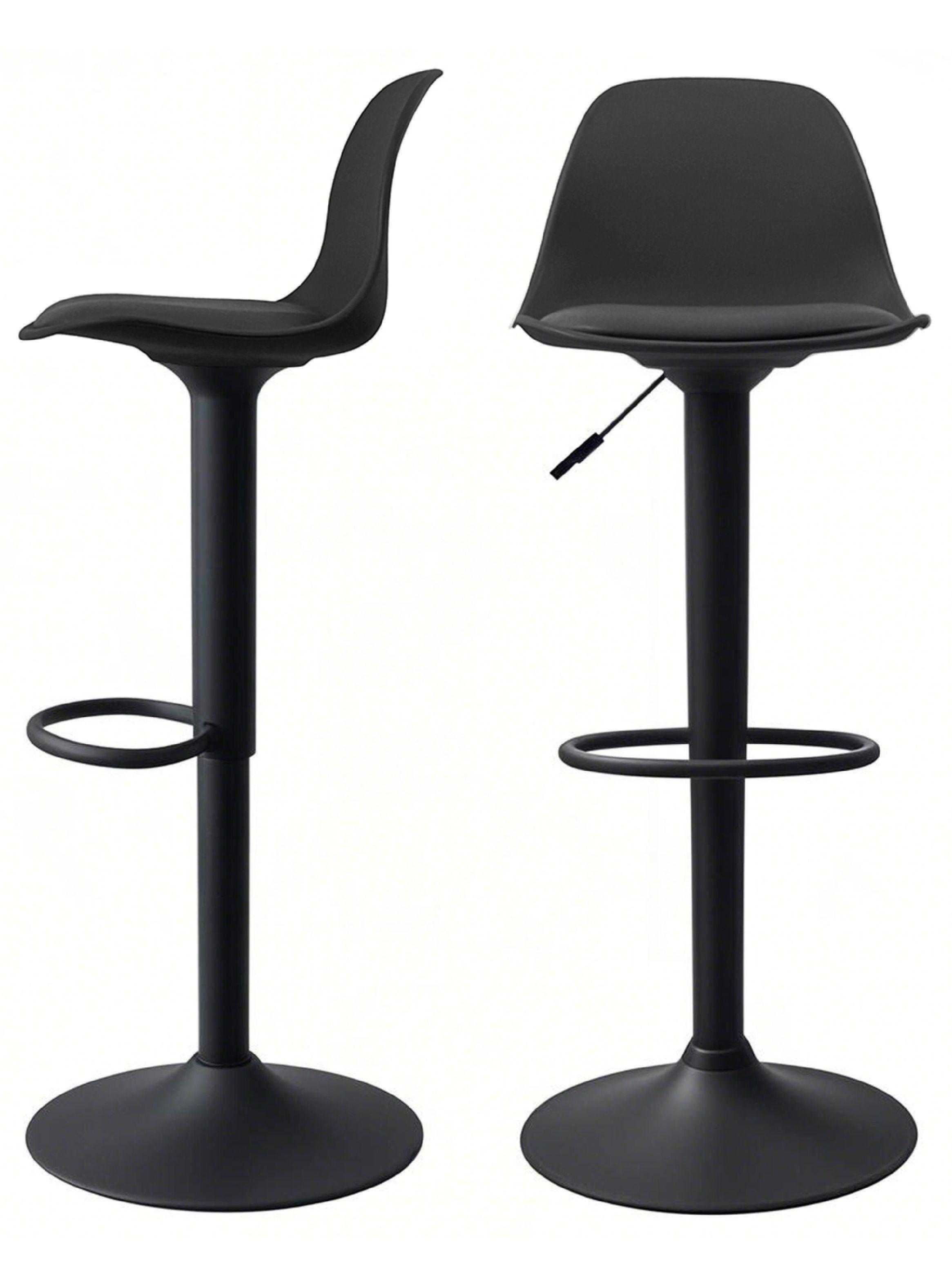 Pack 2 Silla Alta Bar Orlando T - All Black-3