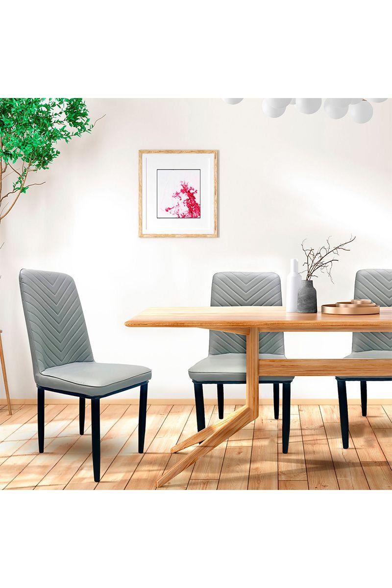 Pack 4 Silla Comedor Serenova Gris-2