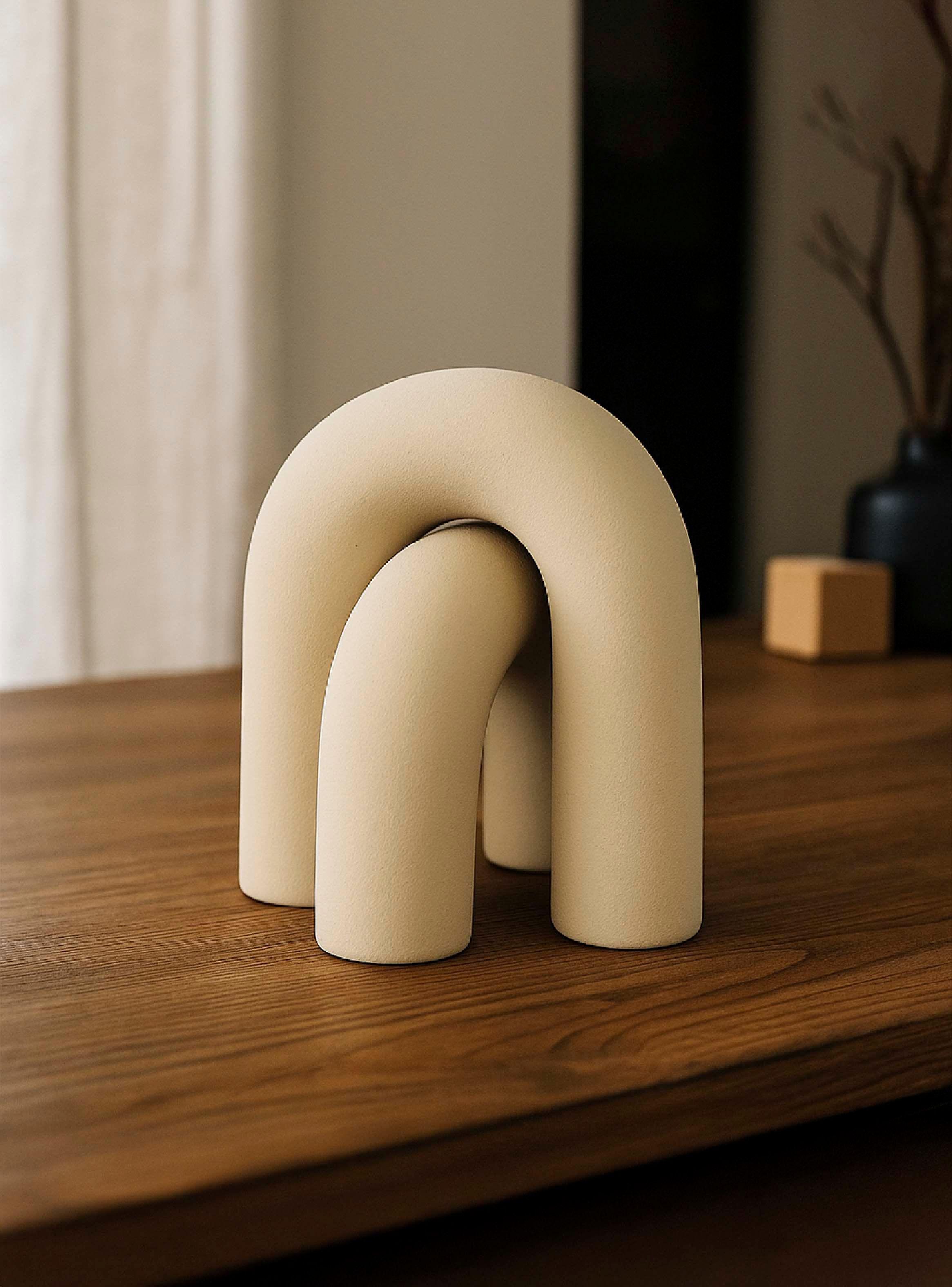 Figura Decorativa Medio Nudo Blanco 16cm-2