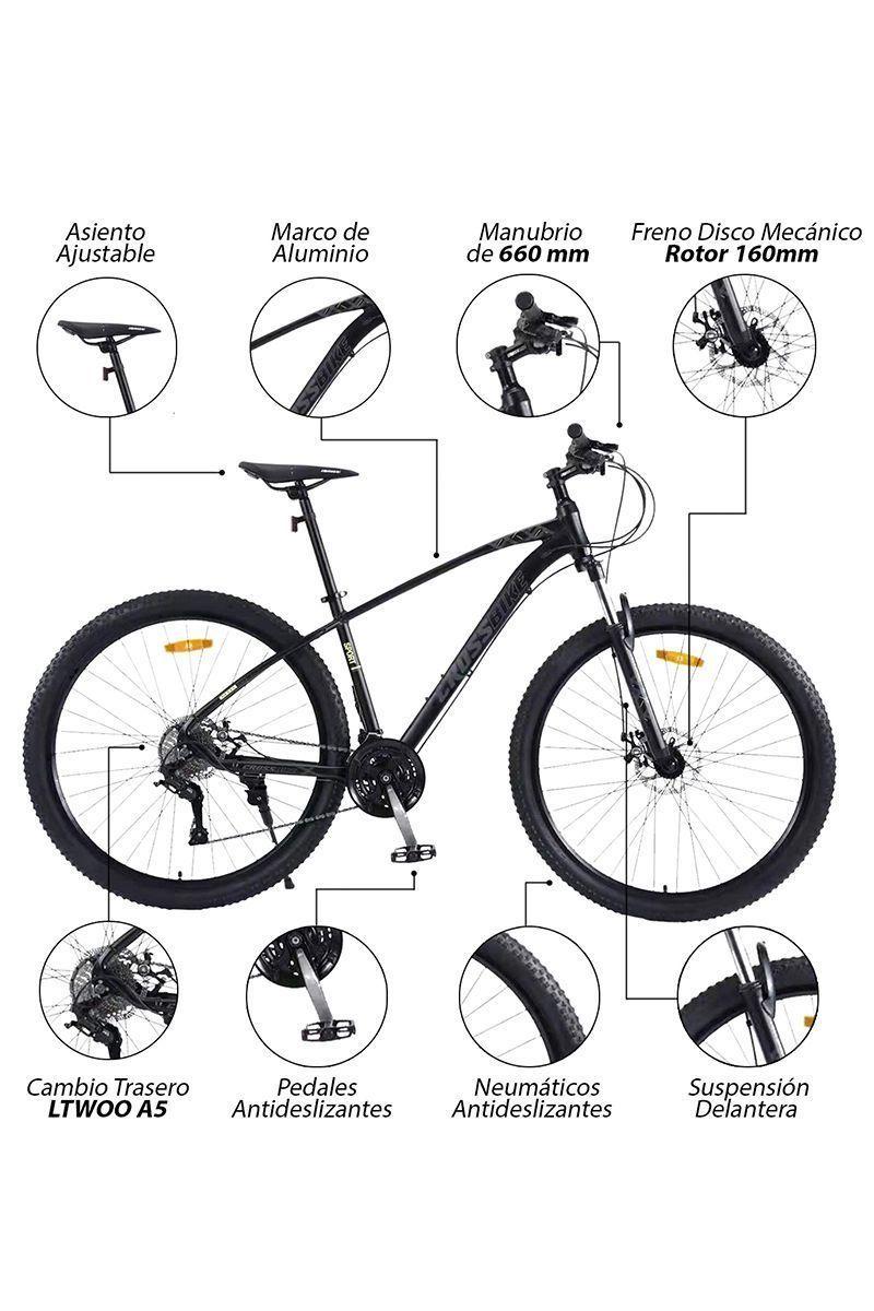 Bicicleta Mountain Bike Flyur 29" Negro-3