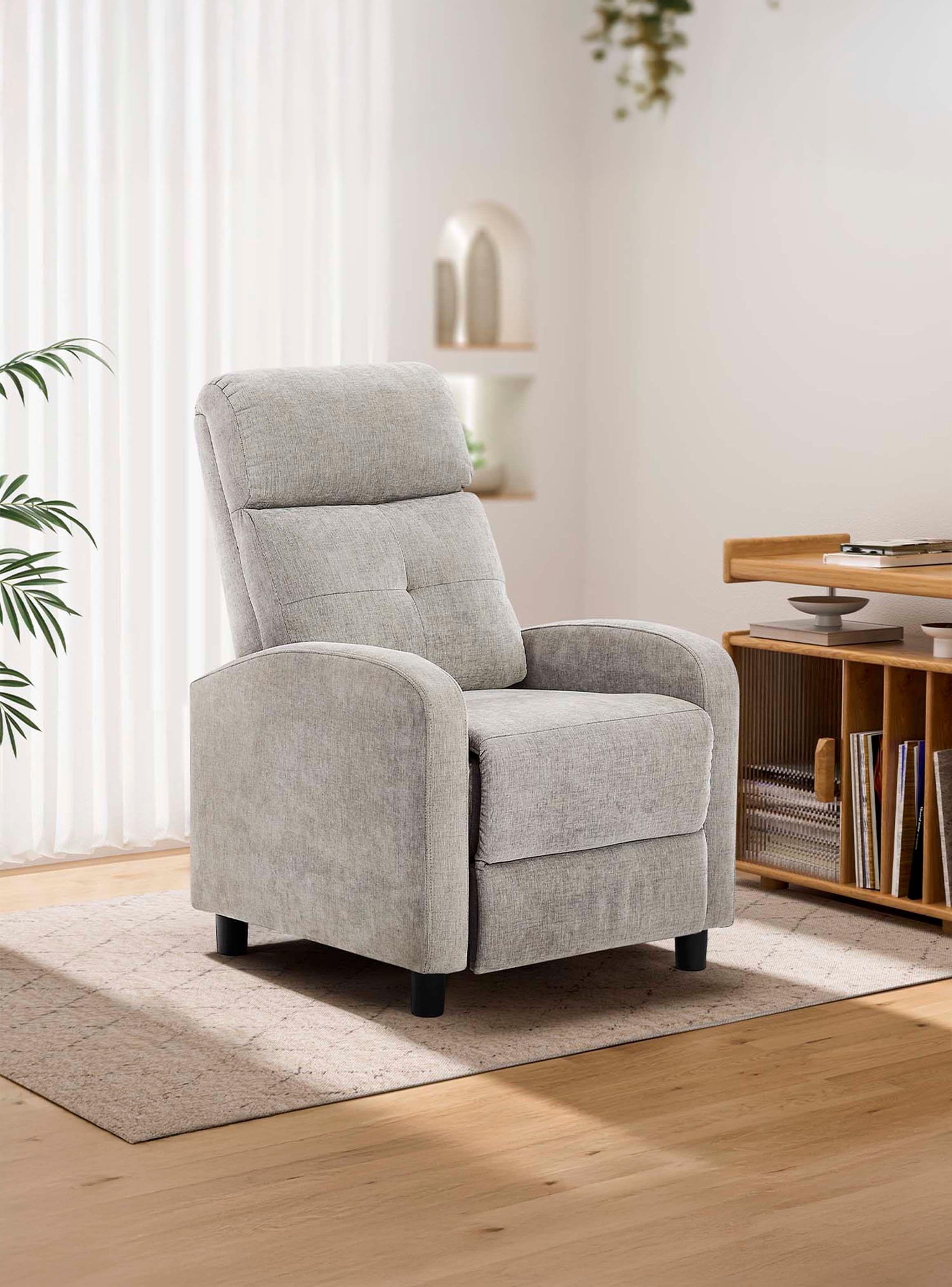 Berger Reclinable Lisboa Tela Gris-0