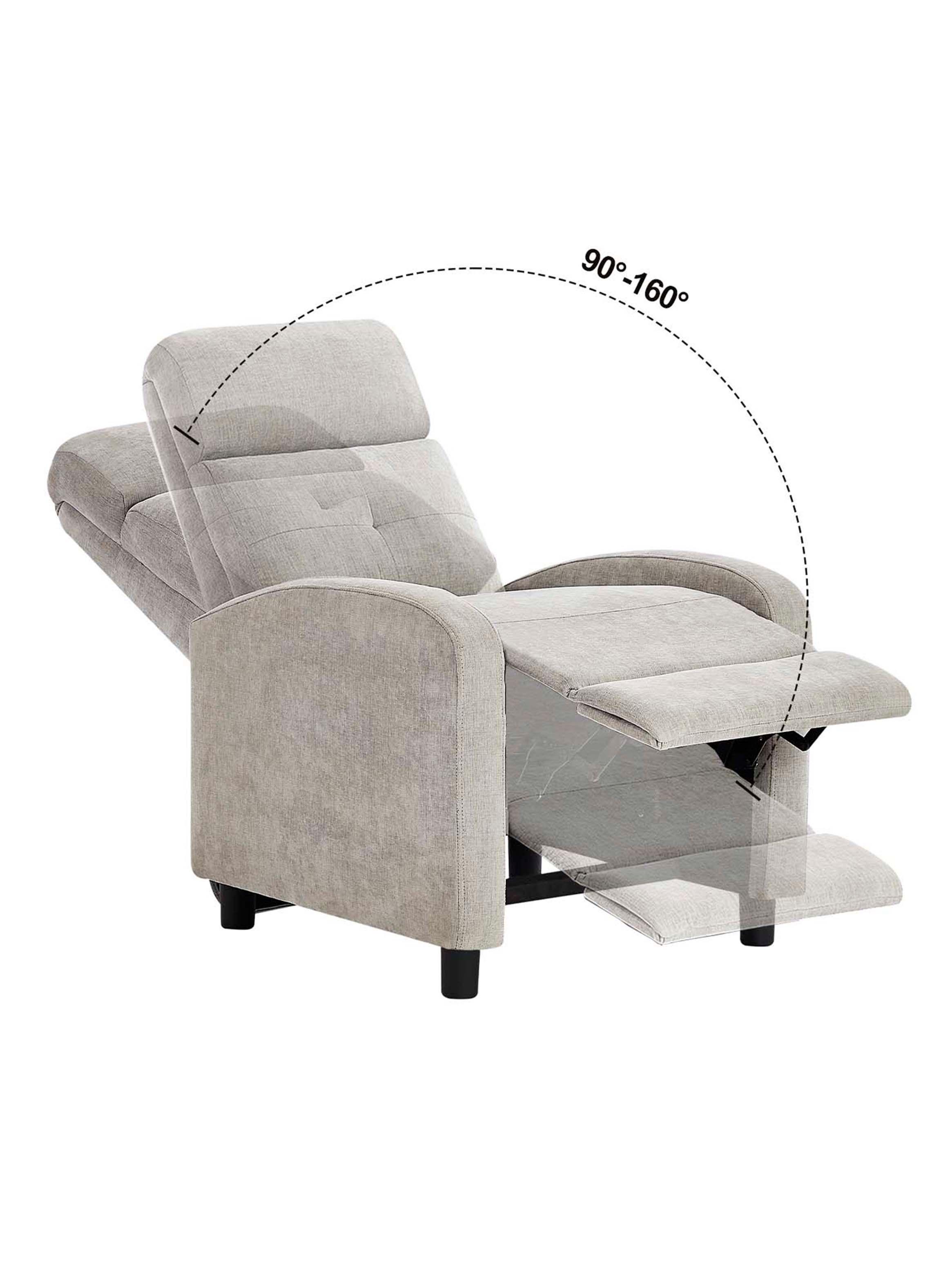 Berger Reclinable Lisboa Tela Gris-4