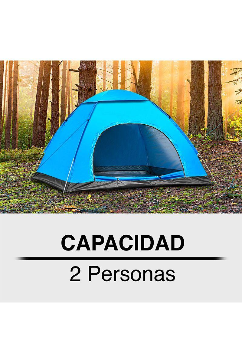 Carpa Camping 2  Personas Celeste-4